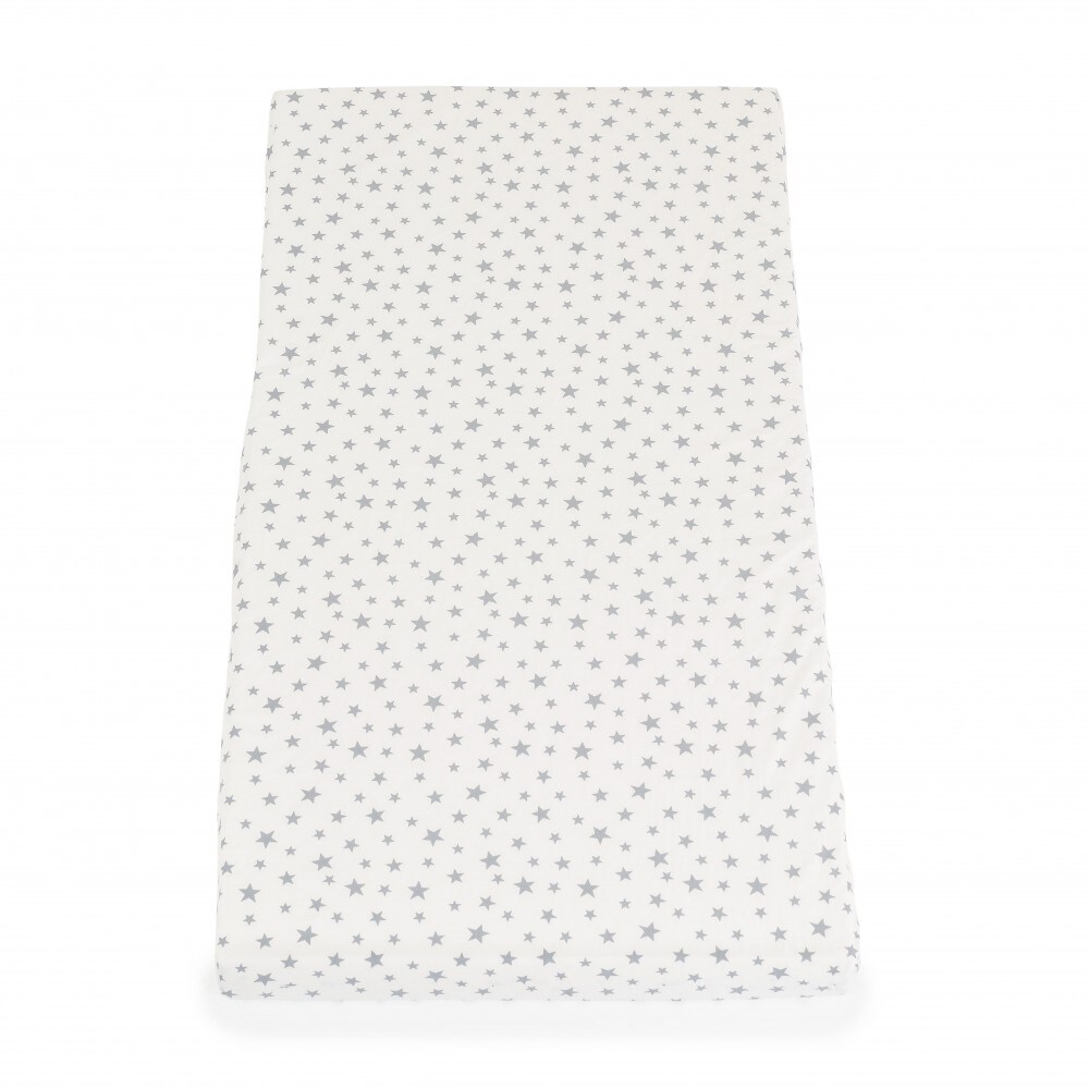 Moni Babybett-Matratze Classico 120 x 60 x 9 cm, Bezug abnehmbar, 100% Baumwolle wei&szlig; - Bild 1