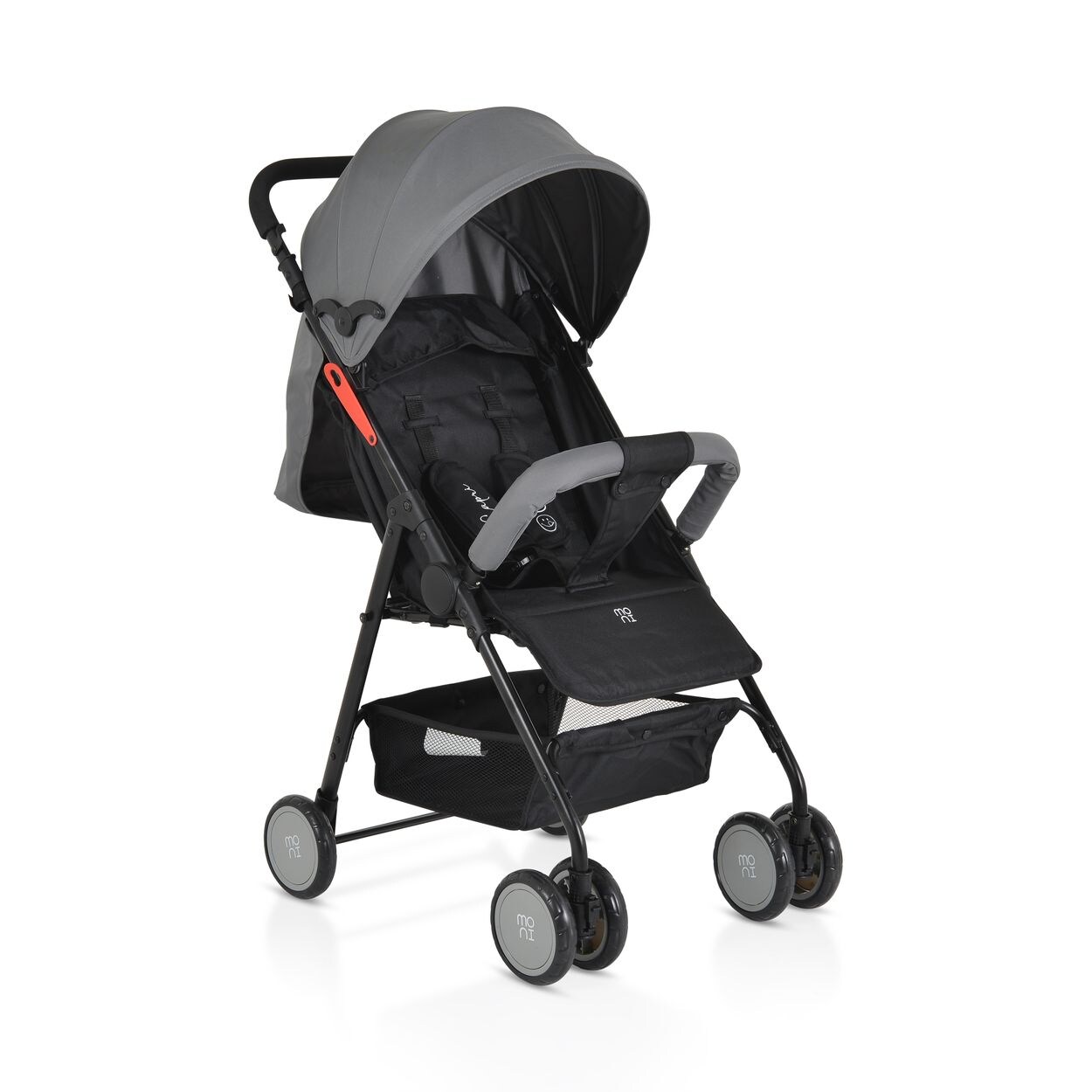 Moni Kinderwagen, Buggy Capri klappbar, Sicherheitsgurt, Rückenlehne verstellbar grau