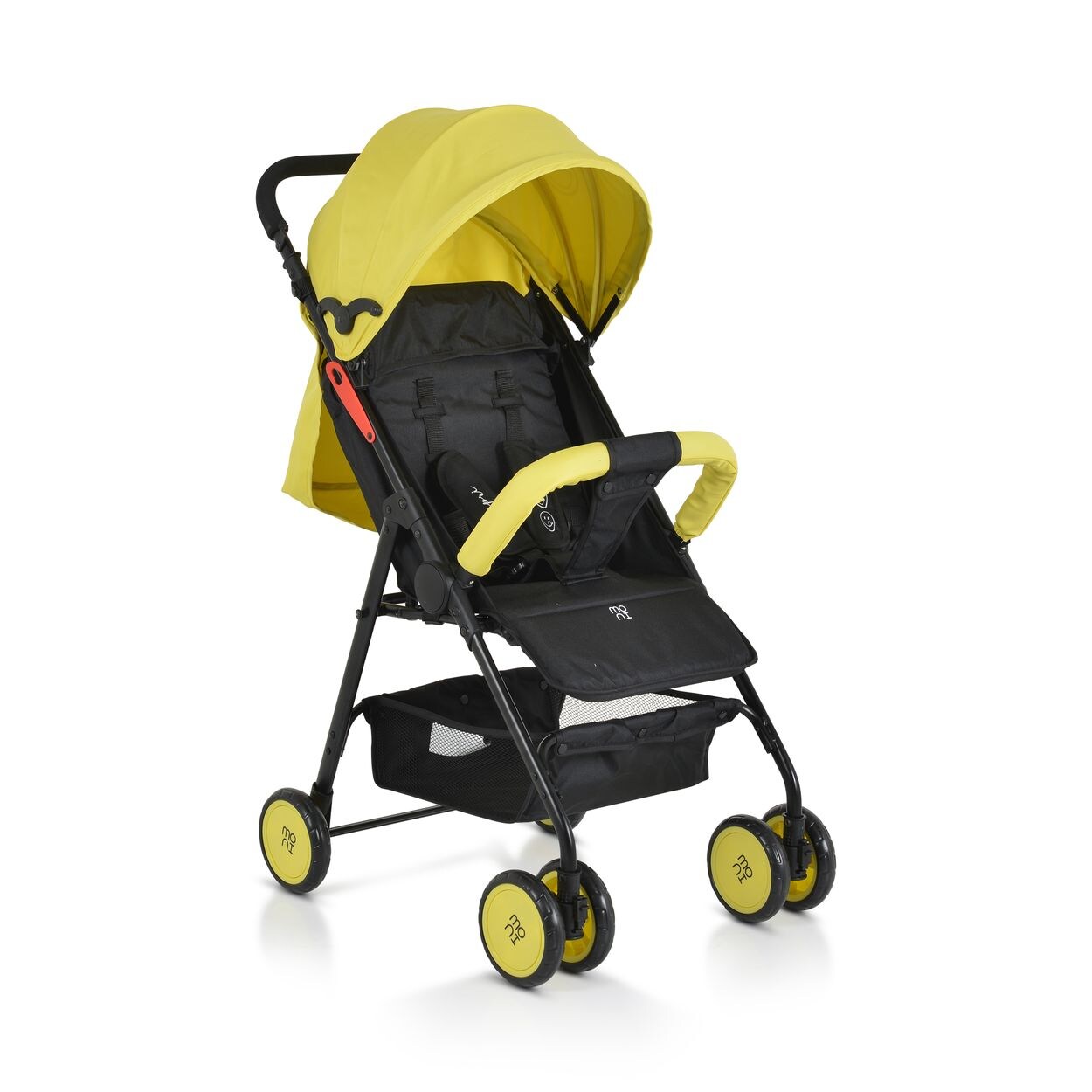 Moni Kinderwagen, Buggy Capri klappbar, Sicherheitsgurt, Rückenlehne verstellbar gelb