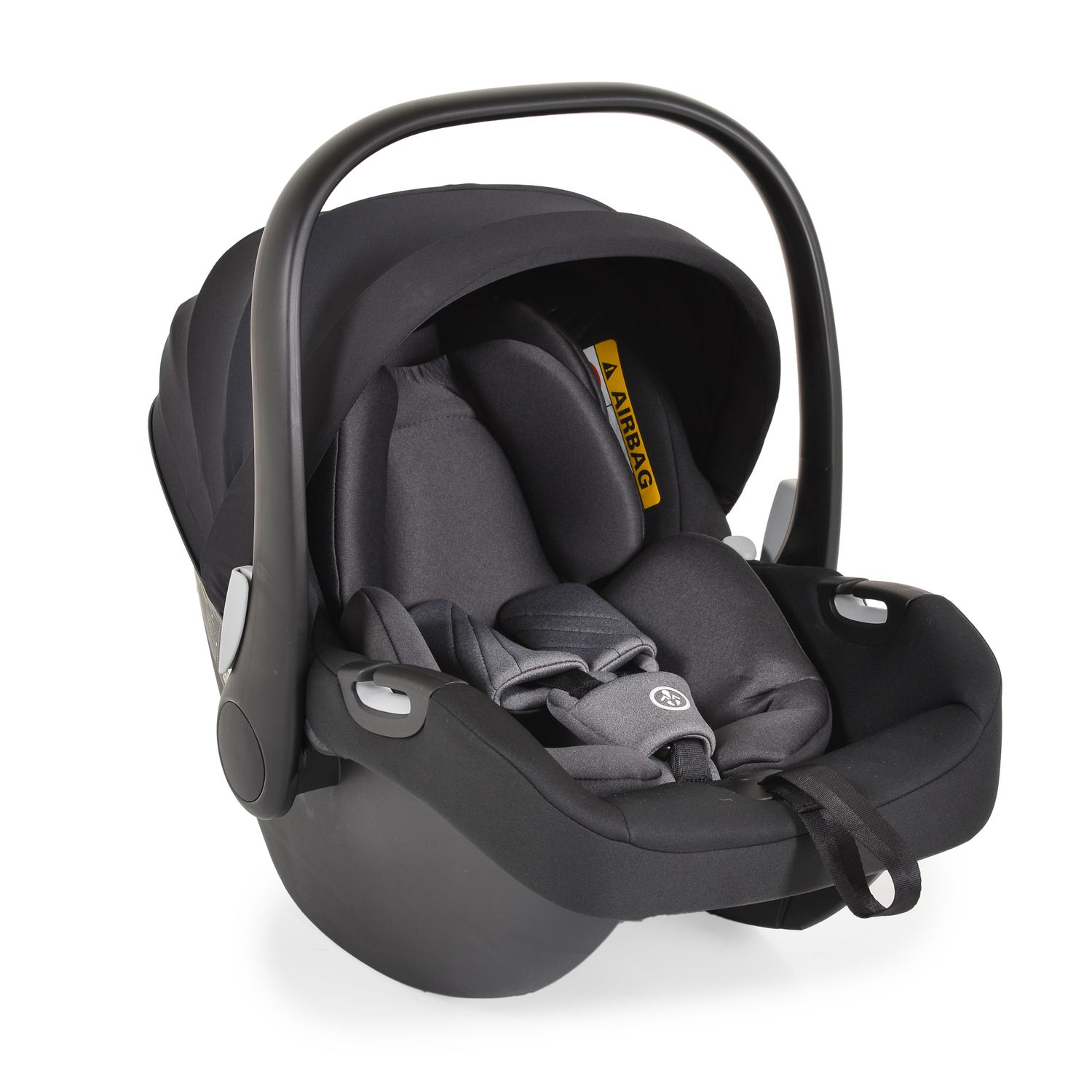 Cangaroo Babyschale i-Size (40 - 83cm) Gruppe 0+ Gurt, verstellbare Kopfst&uuml;tze schwarz - Bild 1