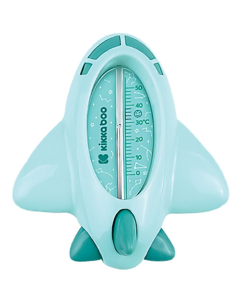 Kikkaboo Wasserthermometer Flugzeug, Badethermometer f&uuml;r ein sicheres Baden t&uuml;rkis - Bild 1