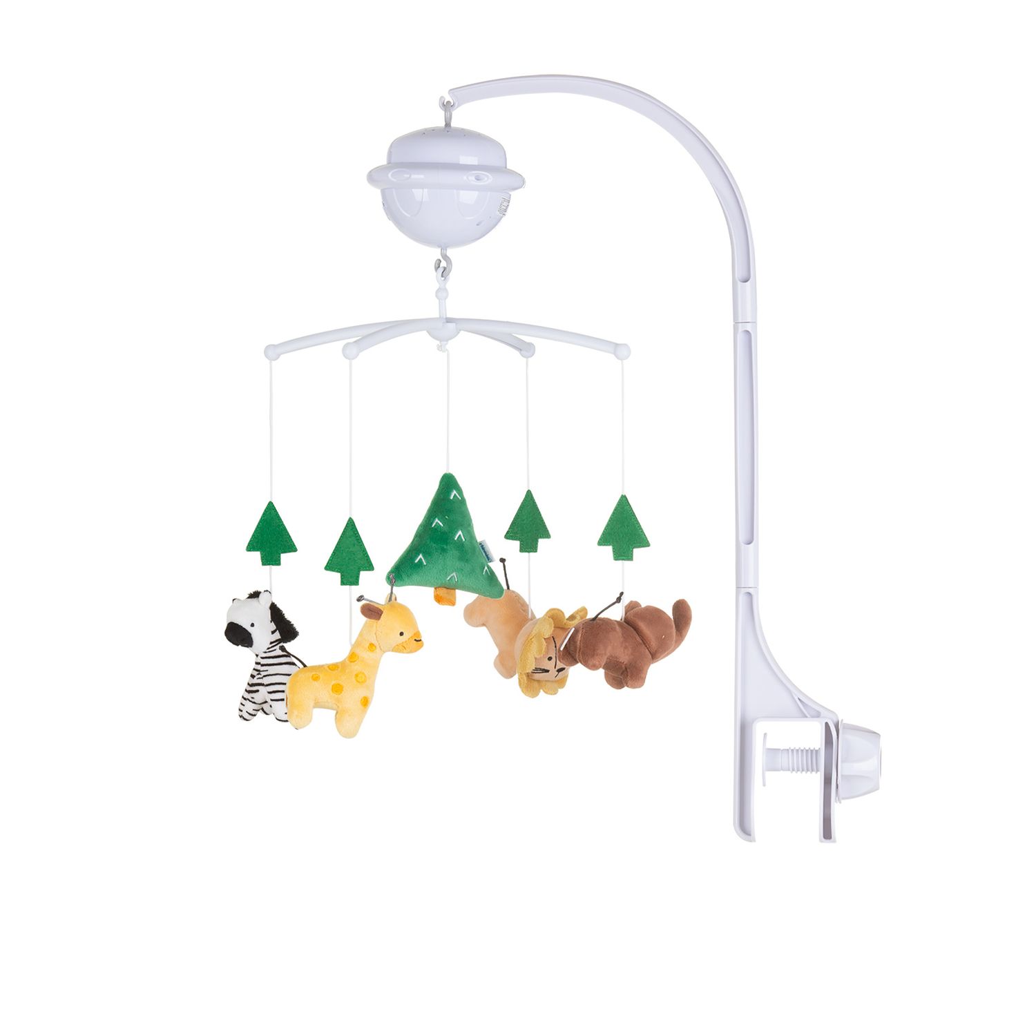 Chipolino Musikmobile Bluetooth-Funktion Projektor Pl&uuml;schfiguren Universalklemme gr&uuml;n - Bild 1