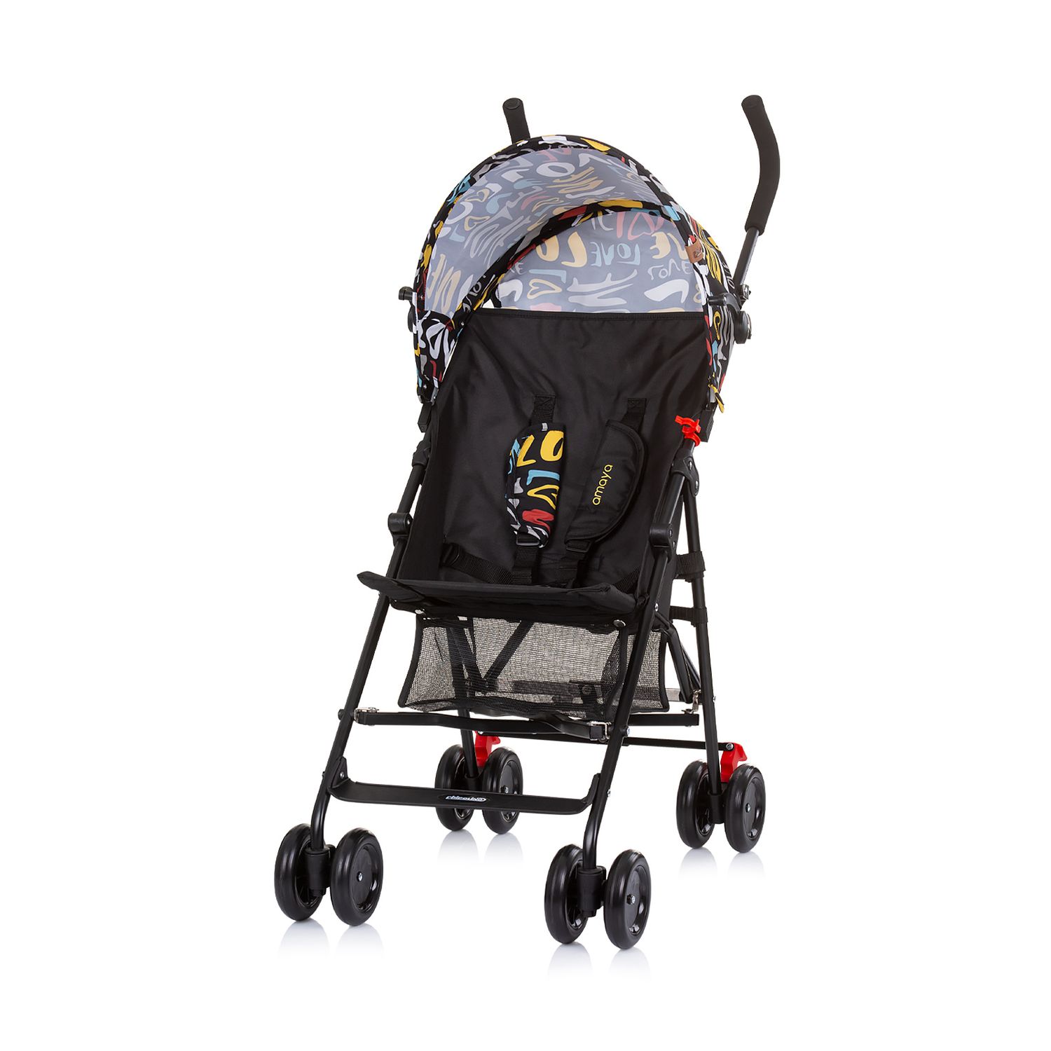 Chipolino Kinderwagen Amaya Buggy Sonnendach verstellbar, zusammenklappbar, Korb bunt - Bild 1