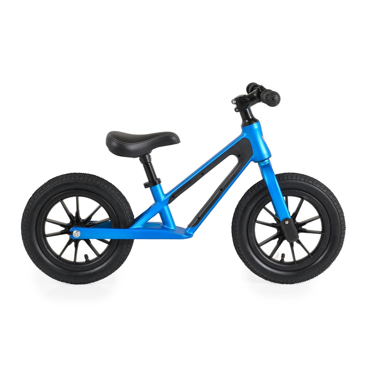 Byox Laufrad Jogger 12 Zoll, Luftreifen bis 50 kg Stahllenker Anti-Rutsch-Griffe blau