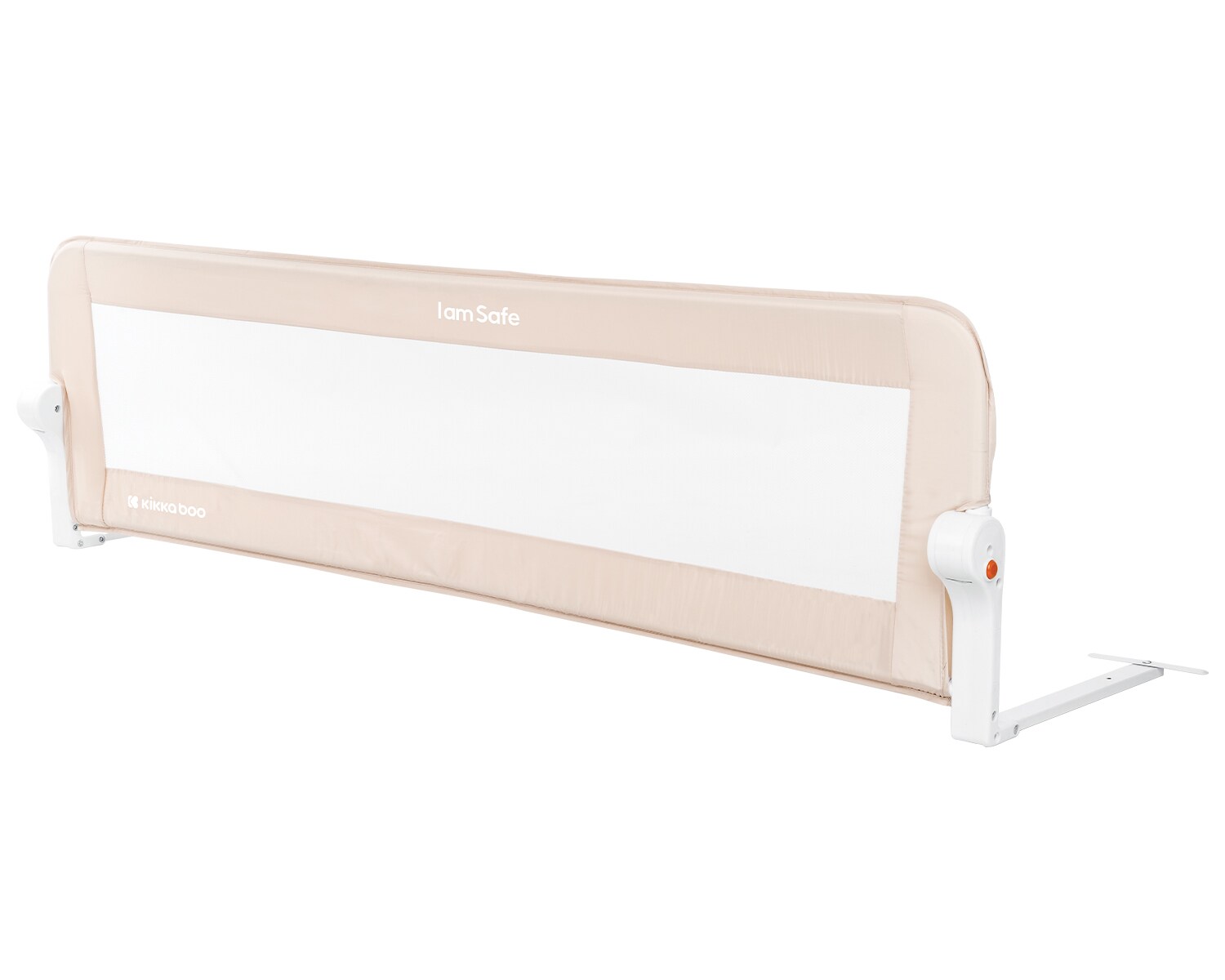 Kikkaboo Bettschutzgitter I am safe 150 cm, klappbar, Bettgitter, ab 18 Monaten hellbraun - Bild 1