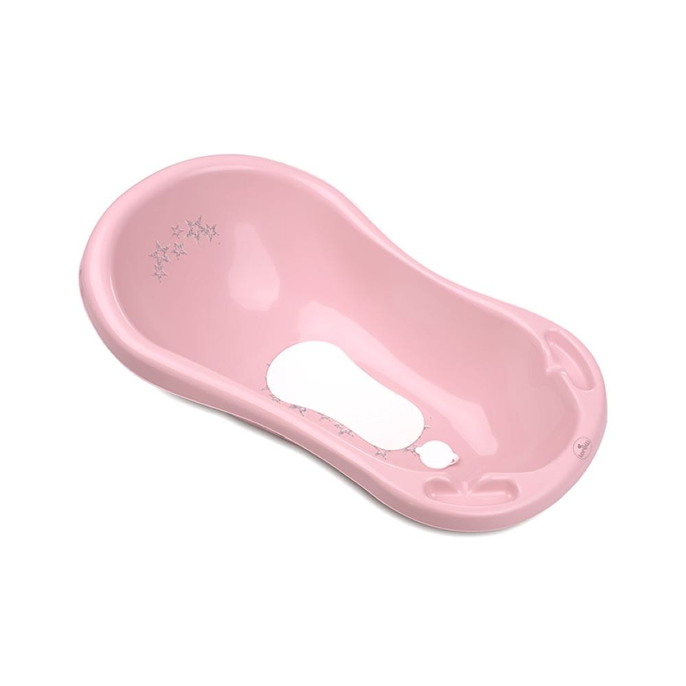 Lorelli Babybadewanne 1013046 Wasserablauf 84 cm Ablagef&auml;cher ergonomische Form rosa - Bild 1