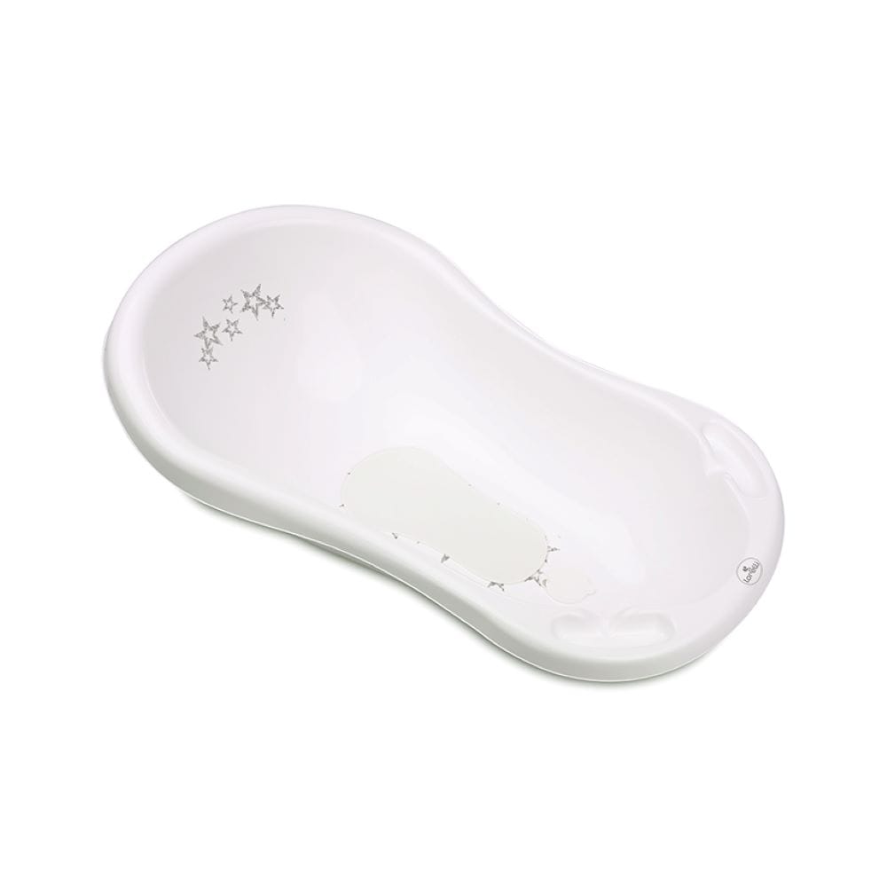 Lorelli Babybadewanne 1013046 Wasserablauf 84 cm Ablagef&auml;cher ergonomische Form wei&szlig; uni - Bild 1