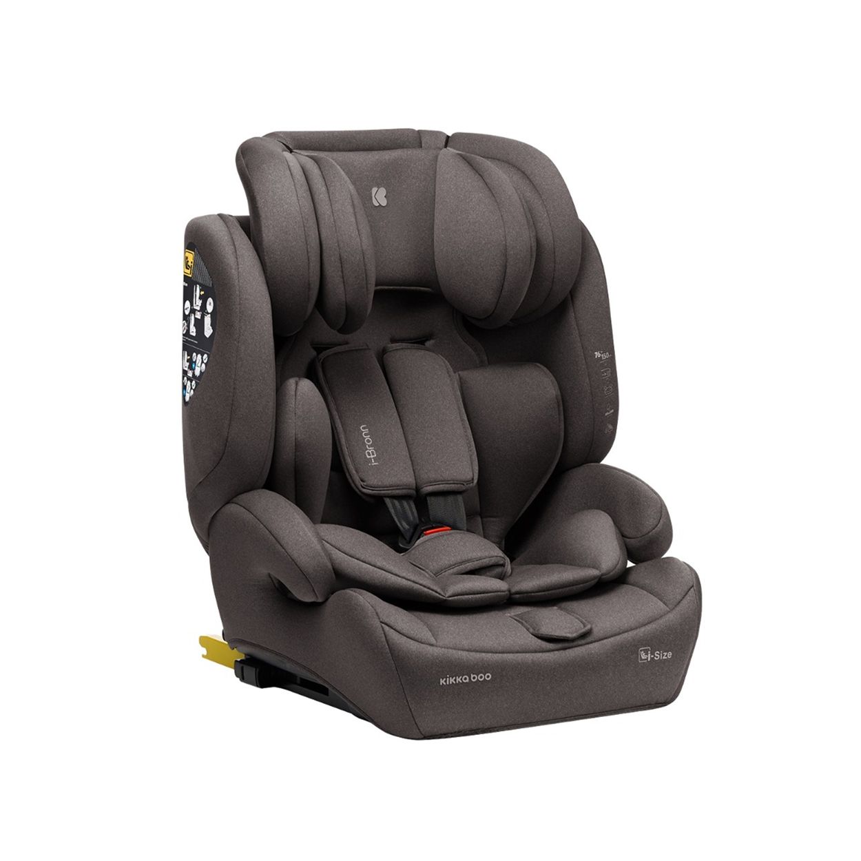 Kikkaboo Kindersitz I-Bronn i-Size (76-150cm) Isofix, Top Tether, Kissen, Gurt beige - Bild 1