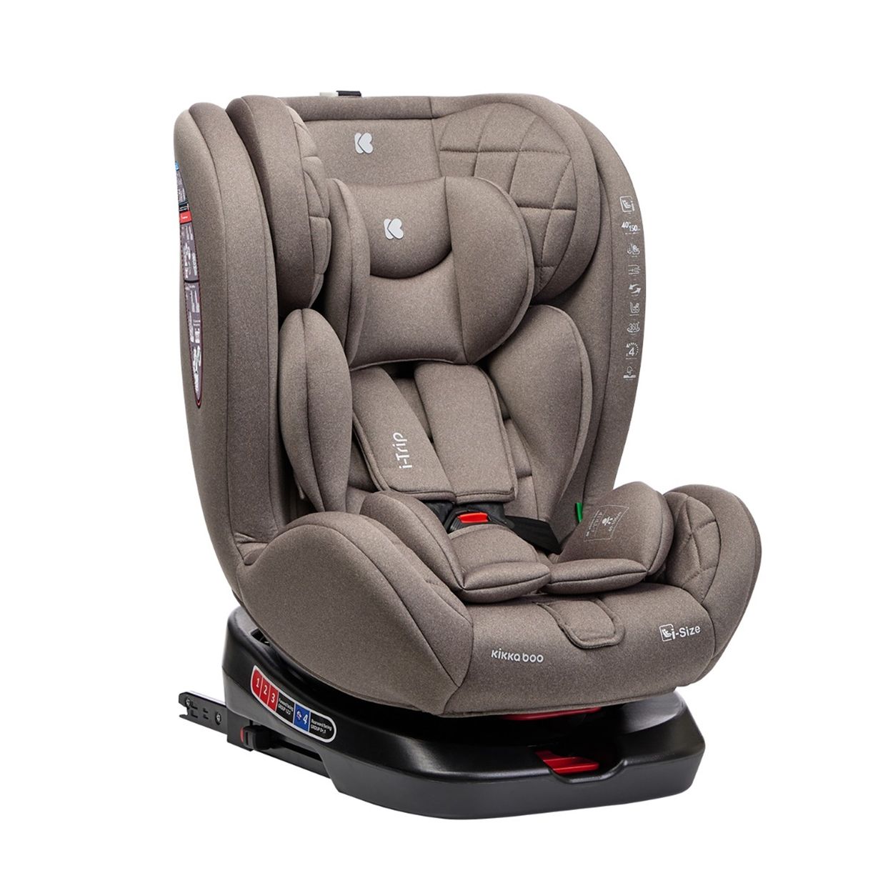 Kikkaboo Kindersitz i-Trip i-Size (40-150 cm) Gruppe 0+/1/2/3 verstellbar Isofix beige - Bild 1