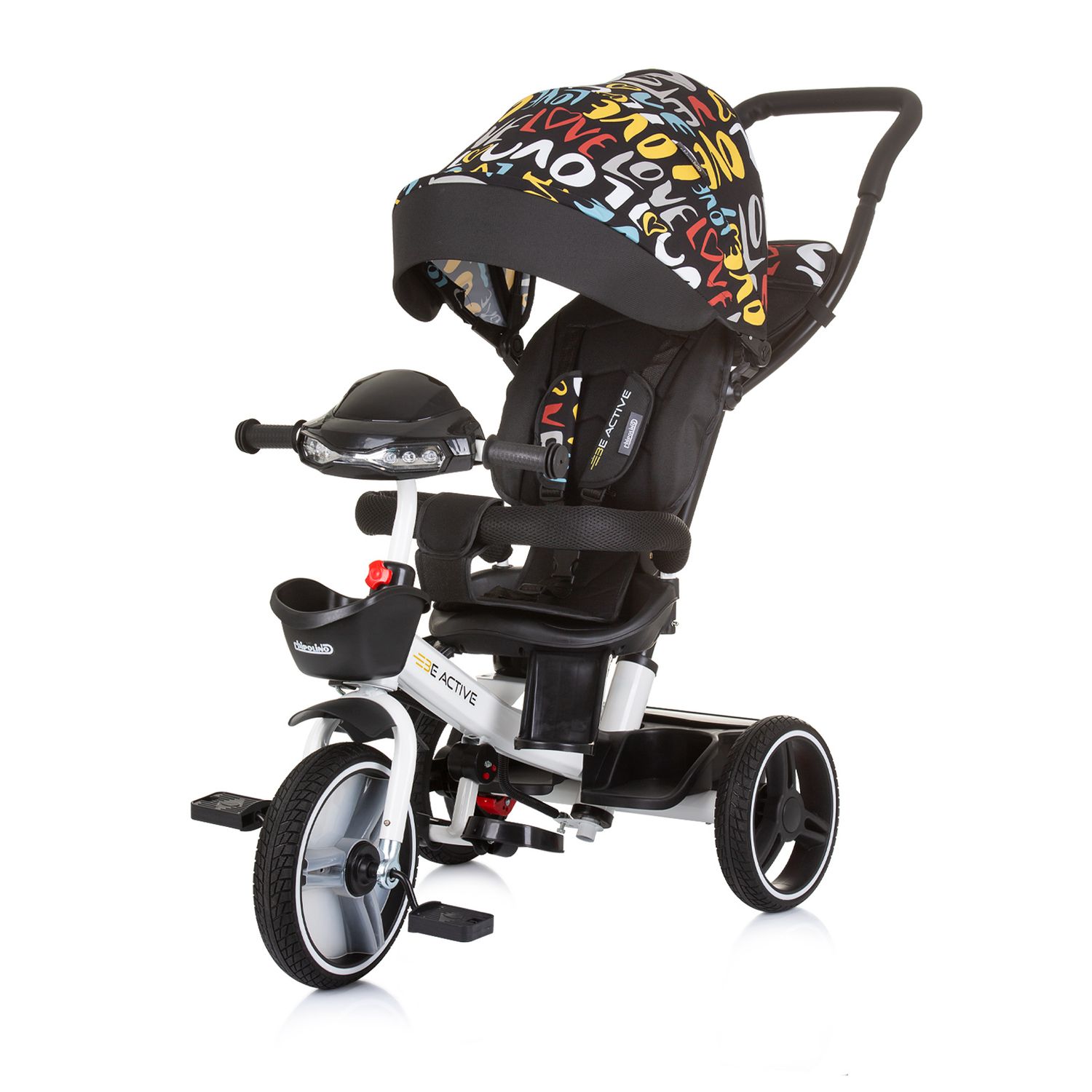 Chipolino Tricycle Dreirad Be Active 2 in 1 Sitz drehbar Musik Licht drehbar bunt - Bild 1