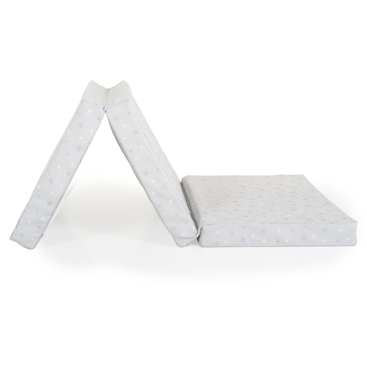 Moni Babybett Klappmatratze Mirage 120 x 60 x 6 cm Bezug waschbar Reißverschluss grau