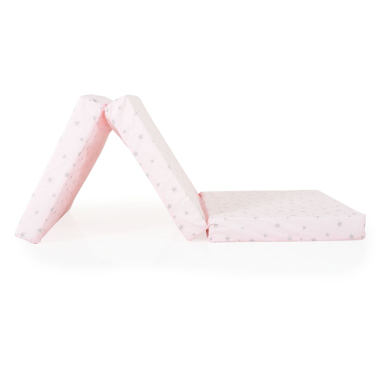 Moni Babybett Klappmatratze Mirage 120 x 60 x 6 cm Bezug waschbar Reißverschluss rosa