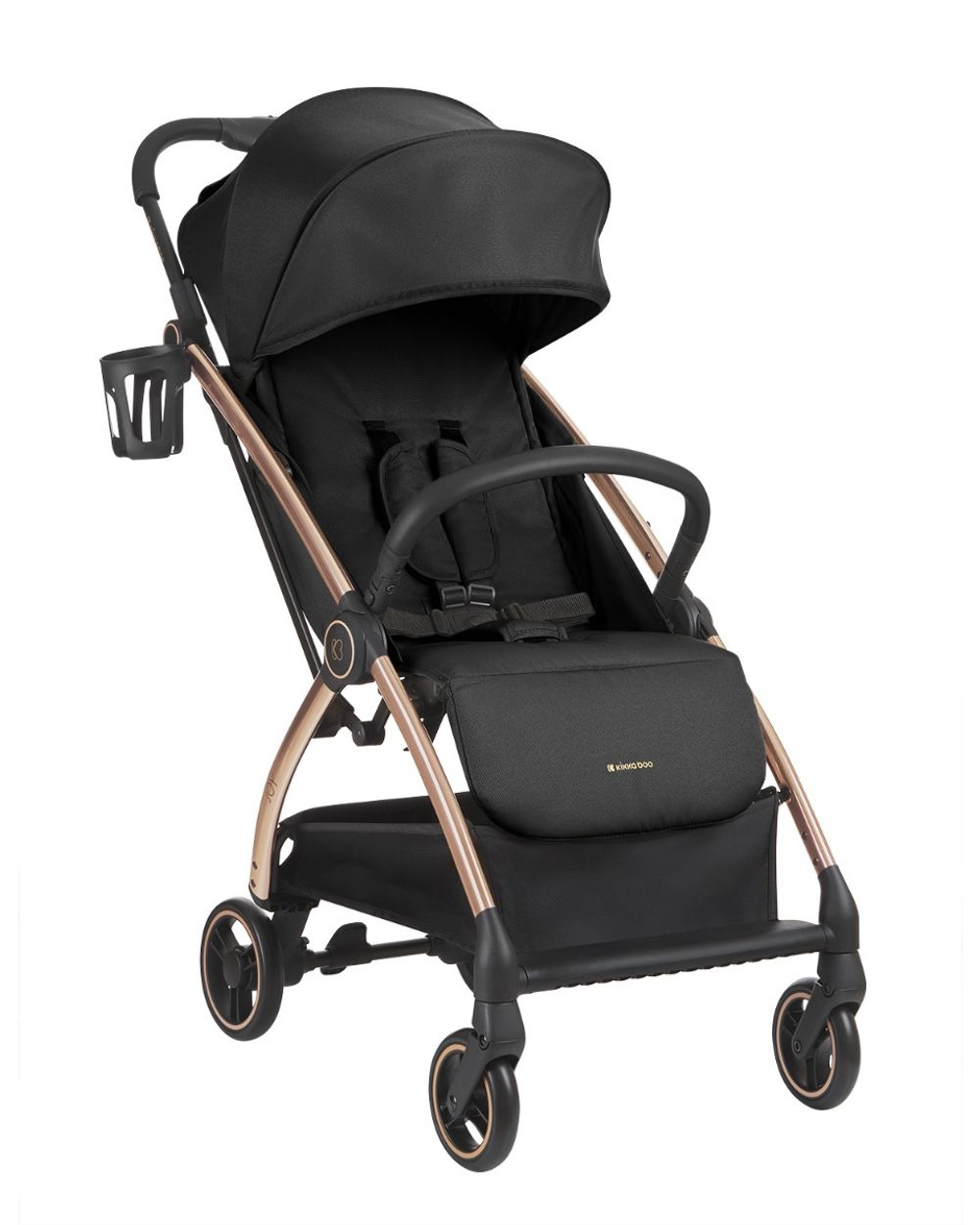 Kikkaboo Kinderwagen, Buggy Joy bis 22 kg, R&uuml;ckenlehne verstellbar, faltbar schwarz - Bild 1