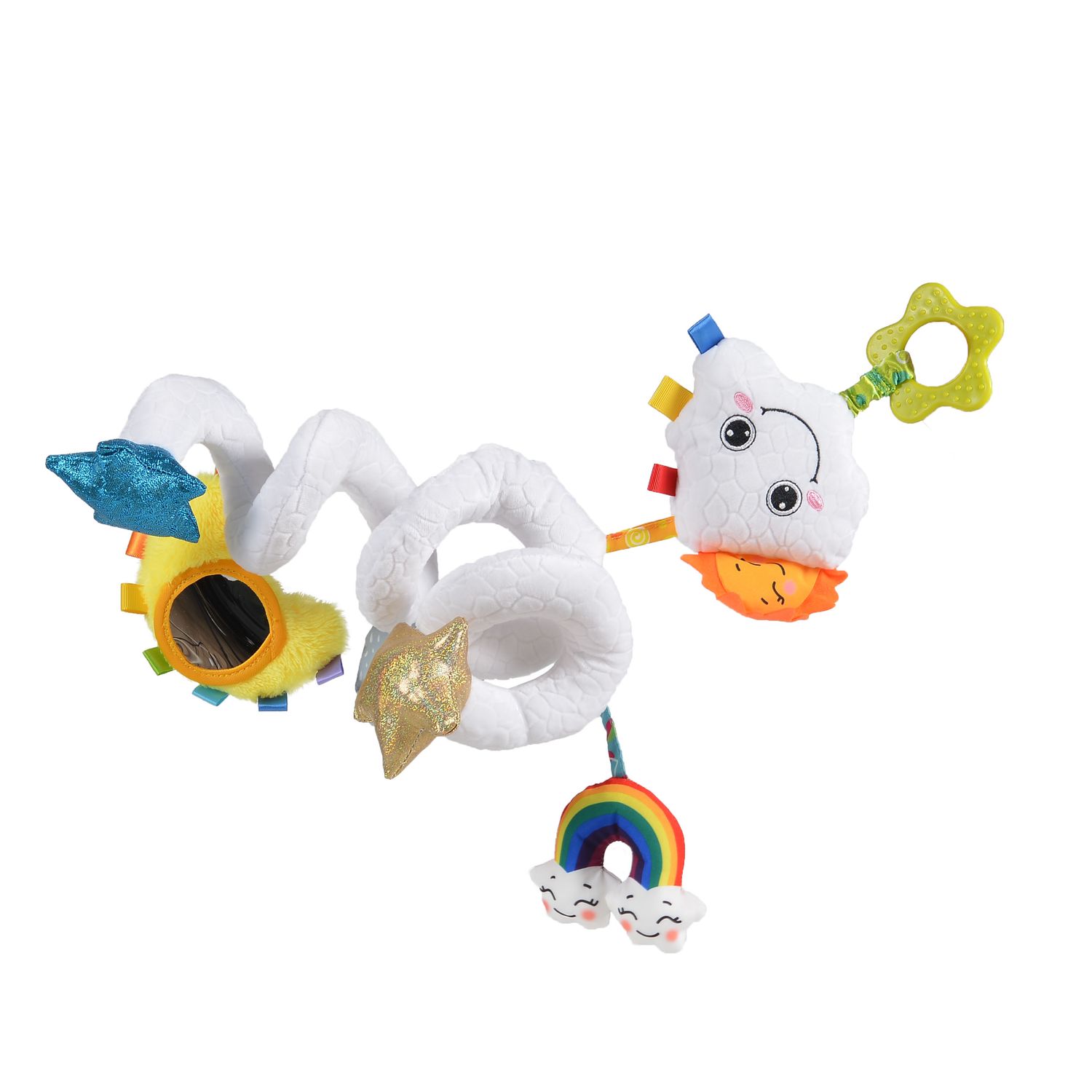 Bali Bazoo Activity Spirale Wolke 80231 Bei&szlig;ring, Greifling, Spiegel, Rassel wei&szlig; - Bild 1