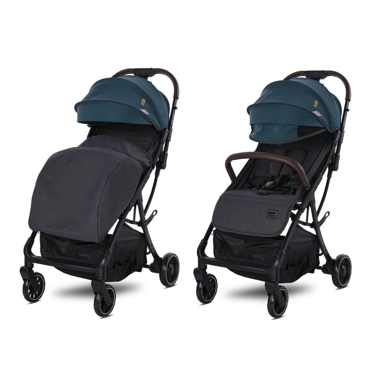 Lorelli Kinderwagen Buggy Minori faltbar PU-Räder Getränkehalter Fußabdeckung grün