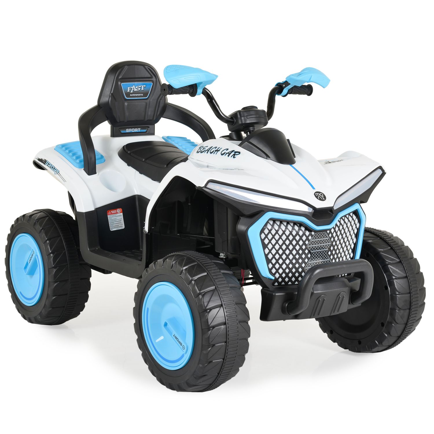 Moni Kinder Elektroquad Windy DLX-288, Musikfunktion, 4 Motoren, Scheinwerfer blau - Bild 1
