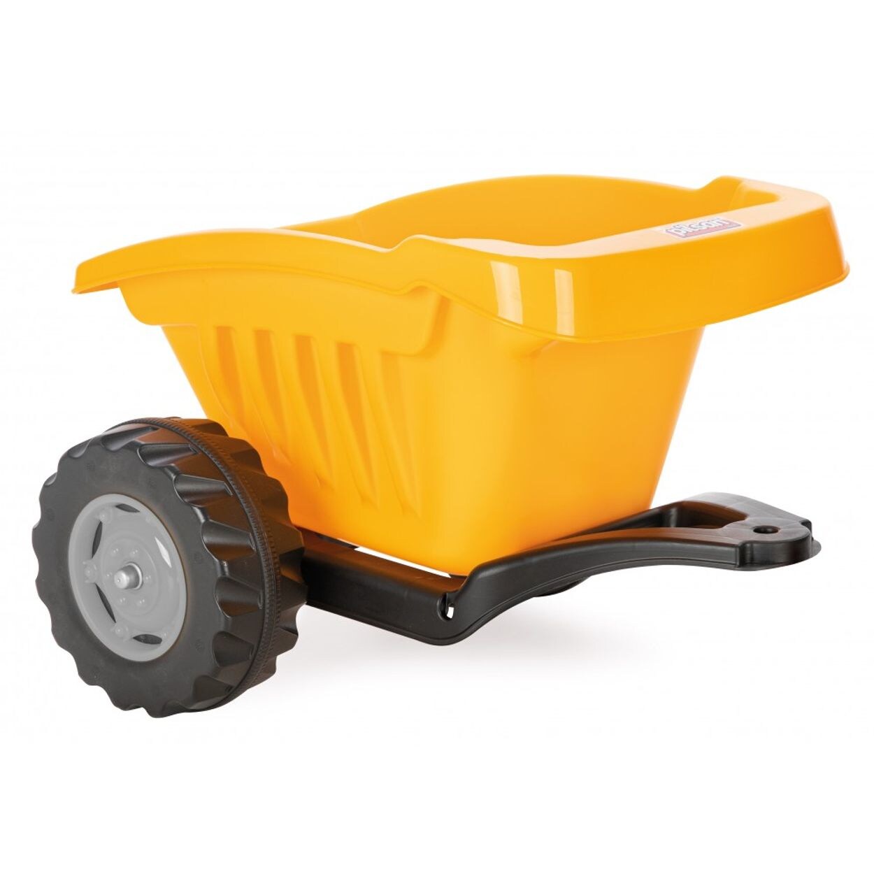 Pilsan Anhänger für Kindertraktor 07317 Active, bis 35 kg belastbar, ab 3 Jahren gelb