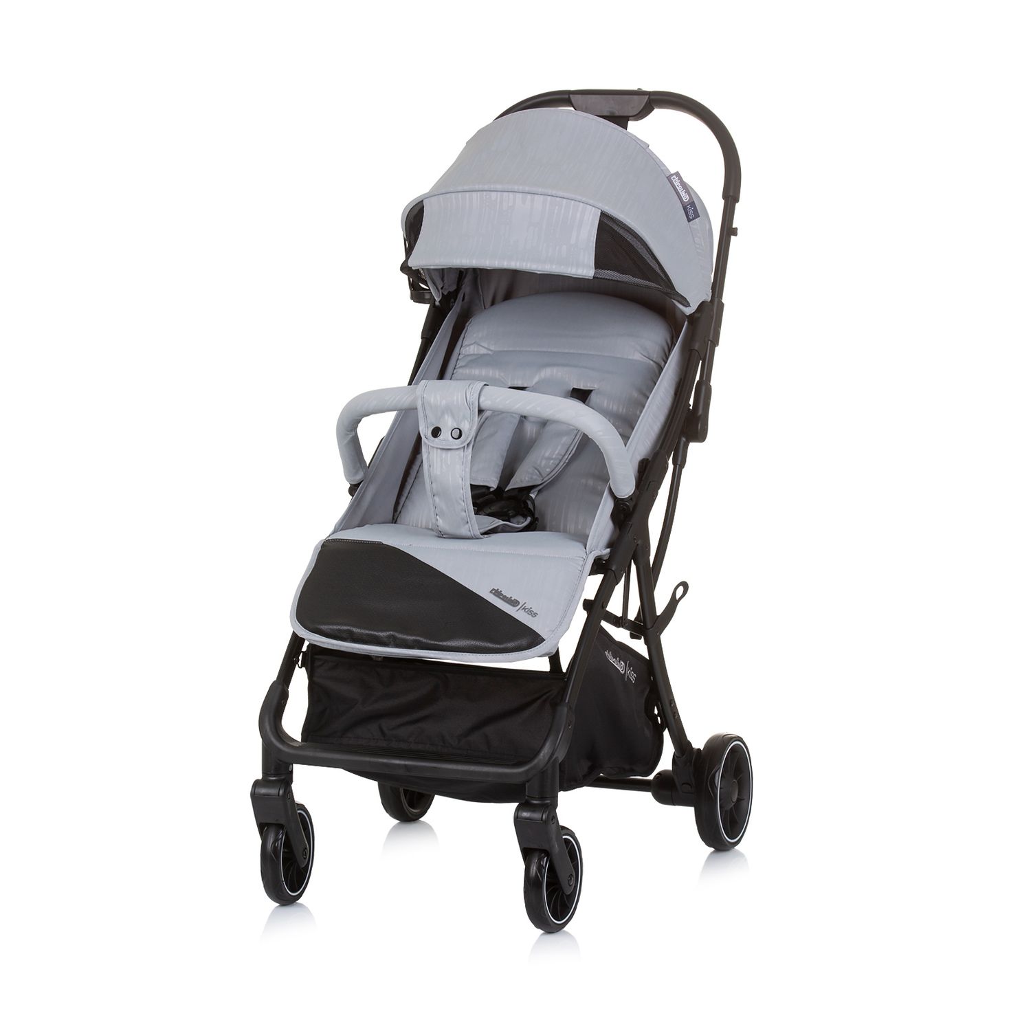 Chipolino Kinderwagen, Buggy Kiss klappbar Getr&auml;nkehalter verstellbar bis 22 kg grau - Bild 1