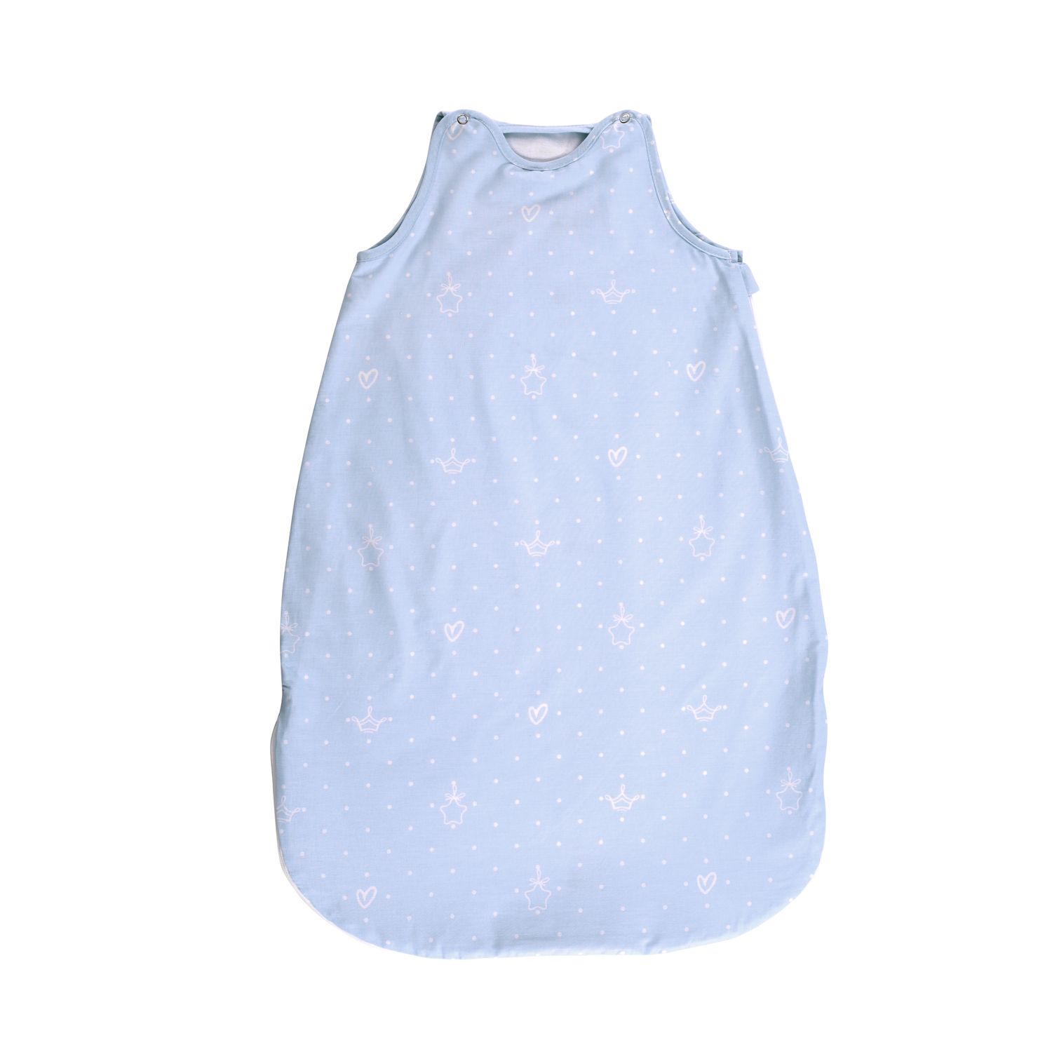 Lorelli Baby-Sommerschlafsack Summer, L&auml;nge 100 cm Breite 50 cm, 100% Baumwolle blau Sterne - Bild 1