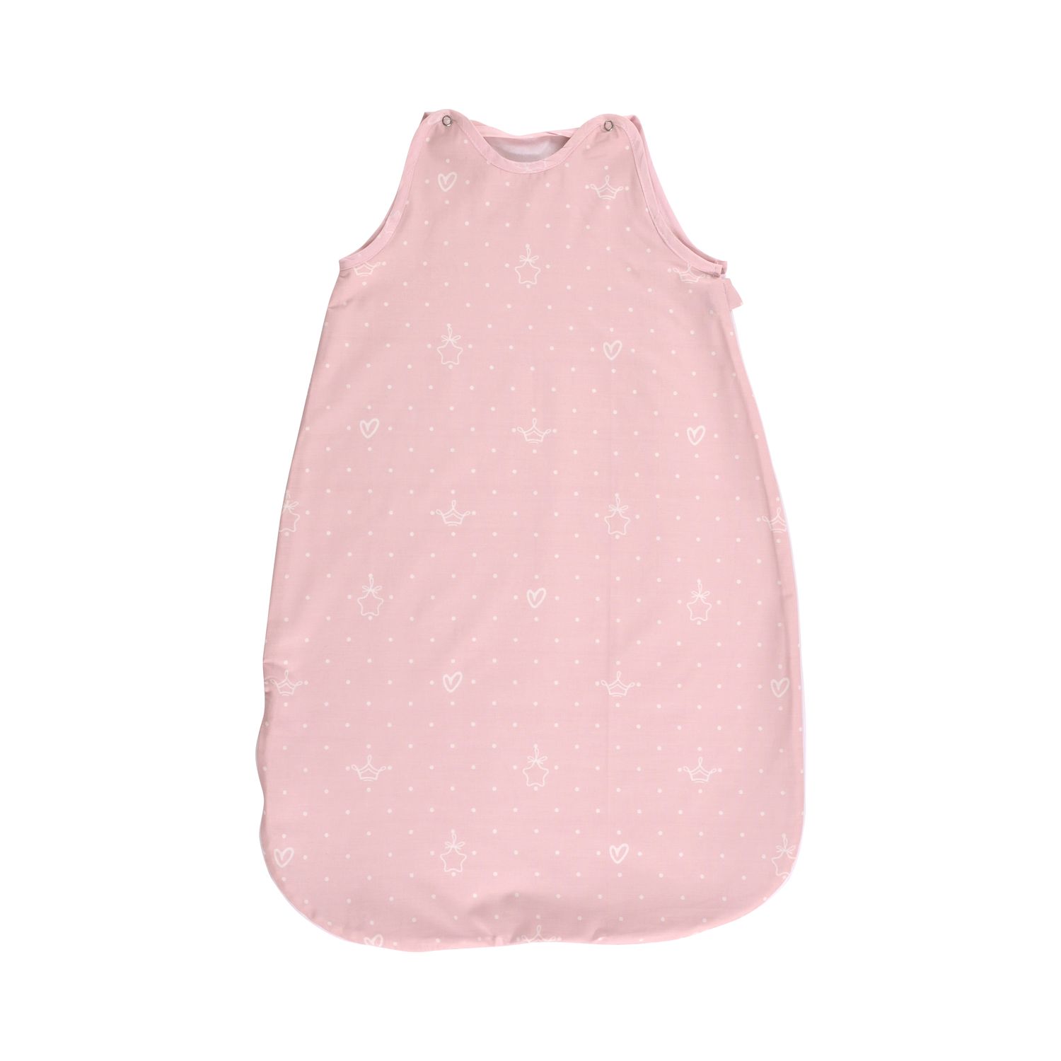 Lorelli Baby-Sommerschlafsack Summer, L&auml;nge 100 cm Breite 50 cm, 100% Baumwolle rosa Sterne - Bild 1