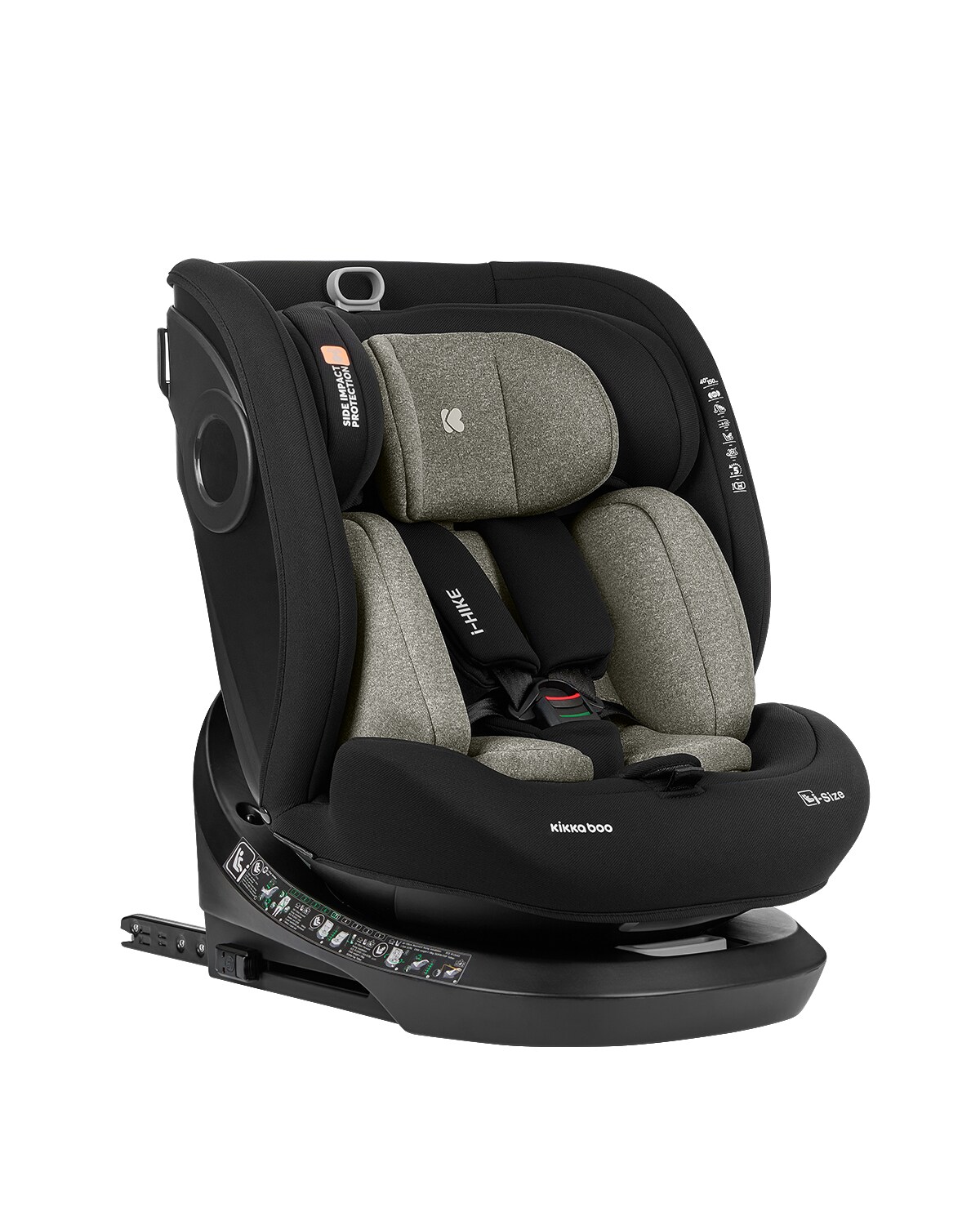 Kikkaboo i-Size Kindersitz i-Hike (40-150 cm) Isofix, 360&deg; drehbar, verstellbar gr&uuml;n - Bild 1