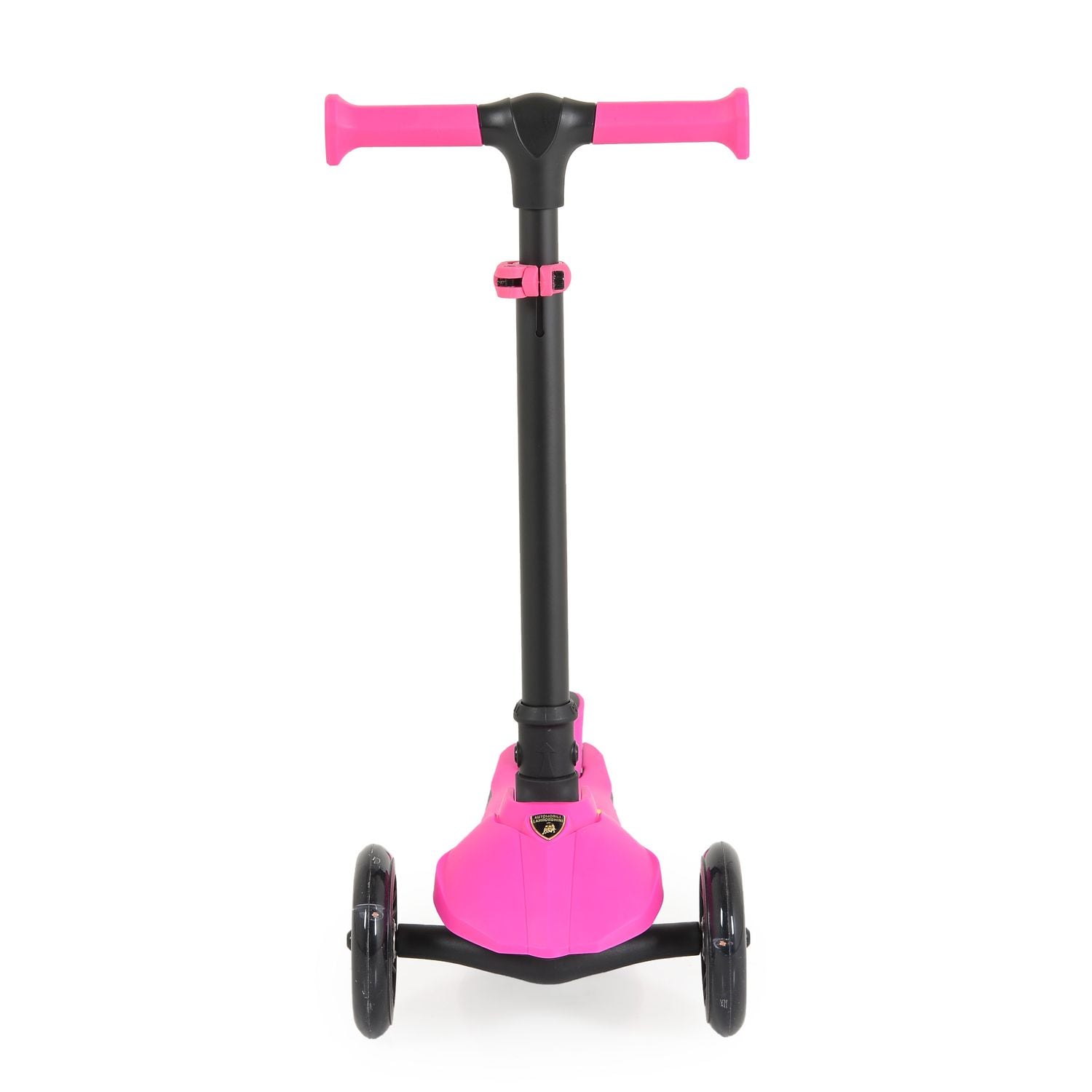 Byox Kinderroller Lamborghini 3 R&auml;der klappbar PU-R&auml;der ABEC-7 LED-R&auml;der Bremse rosa pink - Bild 1