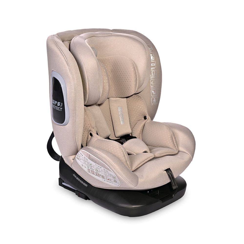 Lorelli Kindersitz Phoenix i-Size Isofix Gruppe 0+/1/2/3 (40-150cm) Top Tether beige - Bild 1
