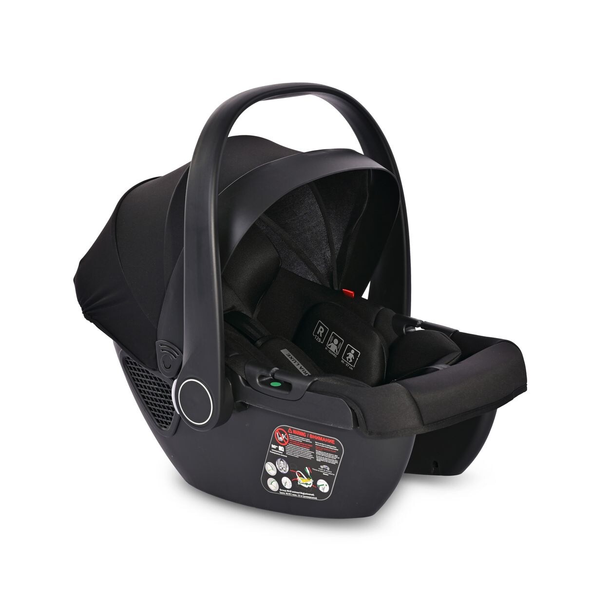 Lorelli Babyschale i-Size Aria Luxe (40 - 87 cm) verstellbar, Memory-Schaum schwarz
