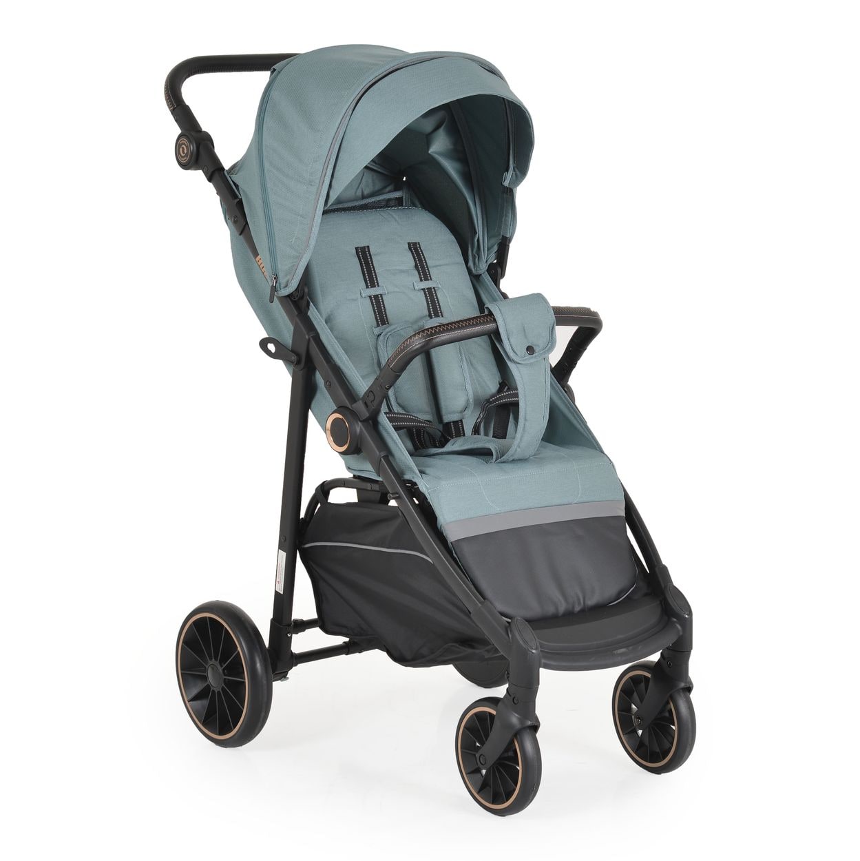 Moni Sommerkinderwagen Buggy, Kinderbuggy, Sonnendach, EVA-Räder, verstellbar grün