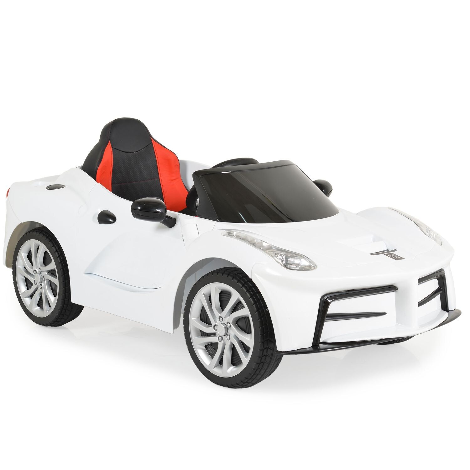 Moni Kinder Elektroauto Liberty, Fernbedienung EVA-Reifen Rücklichter Gurt MP3 weiß | 03801005000692