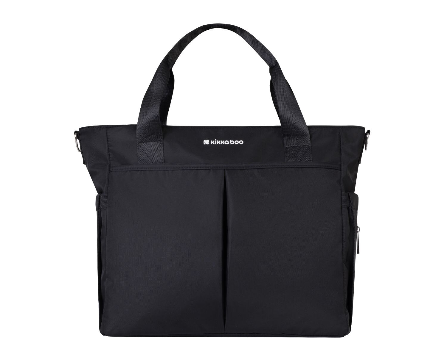 Kikkaboo Wickeltasche Brielle, Clips zur Befestigung, wasserfest, Schultergurt schwarz