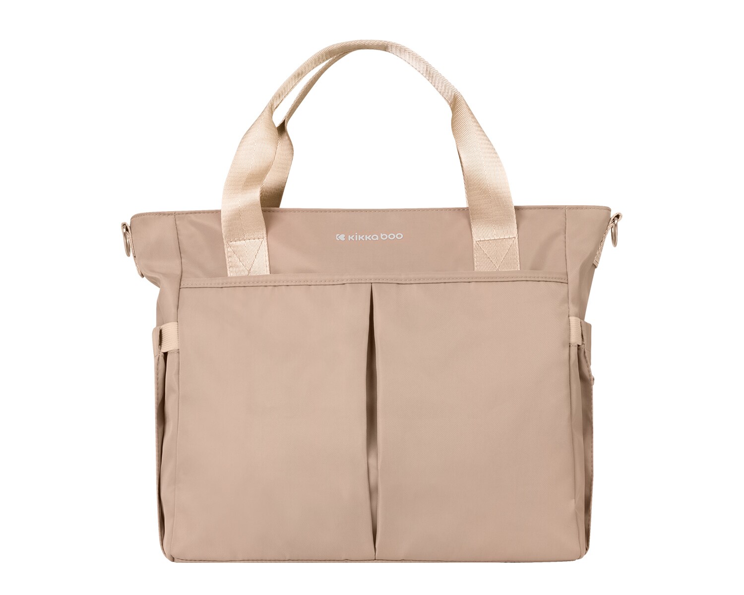Kikkaboo Wickeltasche Brielle, Clips zur Befestigung, wasserfest, Schultergurt beige - Bild 1