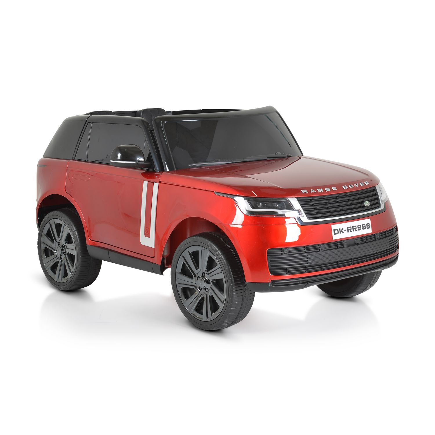 Moni Kinder Elektroauto Range Rover SUV metallic Fernbedienung Gurt EVA-Reifen rot - Bild 1