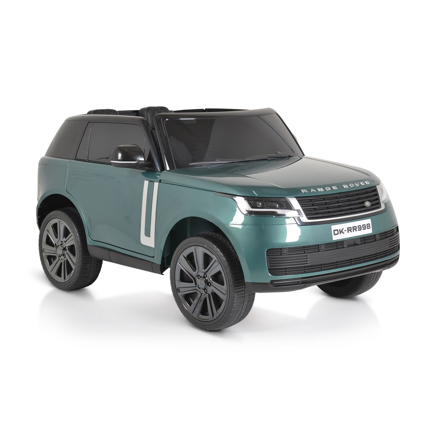 Moni Kinder Elektroauto Range Rover SUV metallic Fernbedienung Gurt EVA-Reifen gr&uuml;n - Bild 1