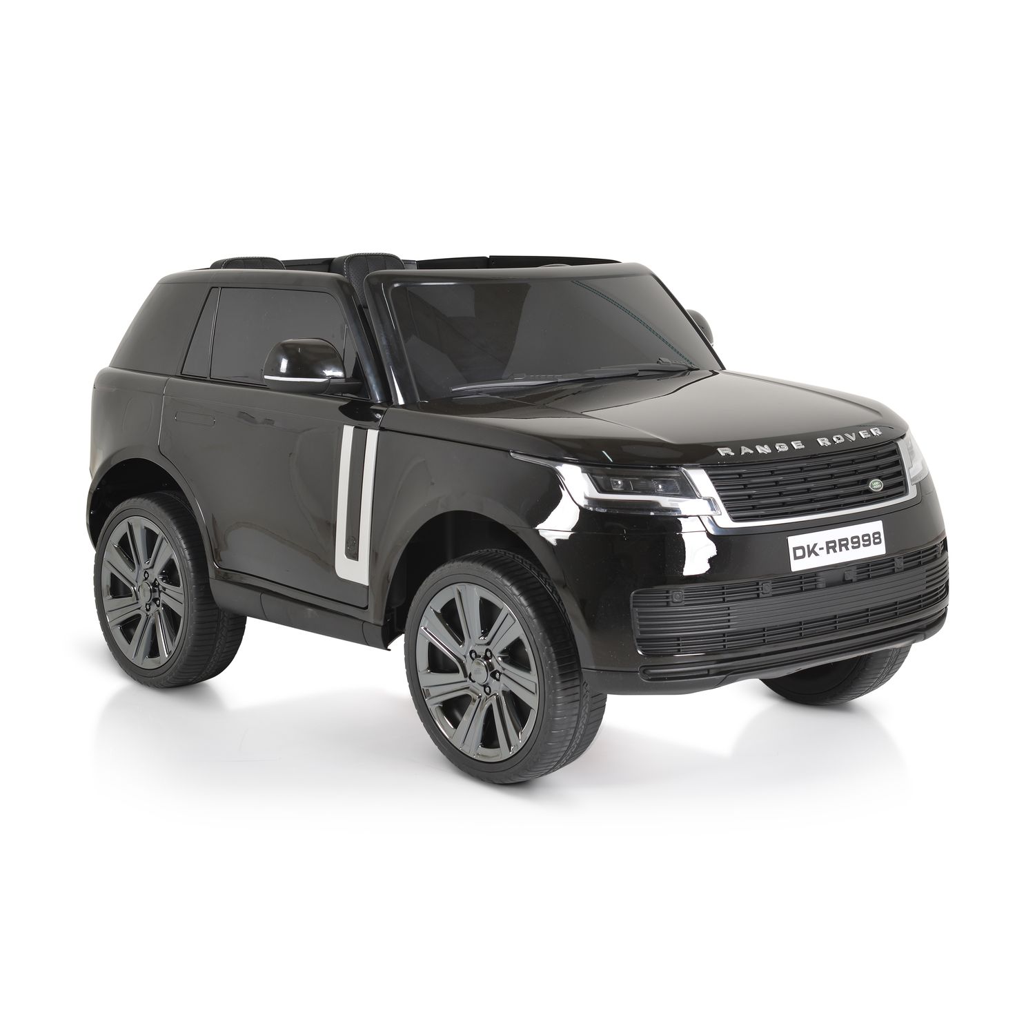 Moni Kinder Elektroauto Range Rover SUV metallic Fernbedienung Gurt EVA-Reifen schwarz - Bild 1