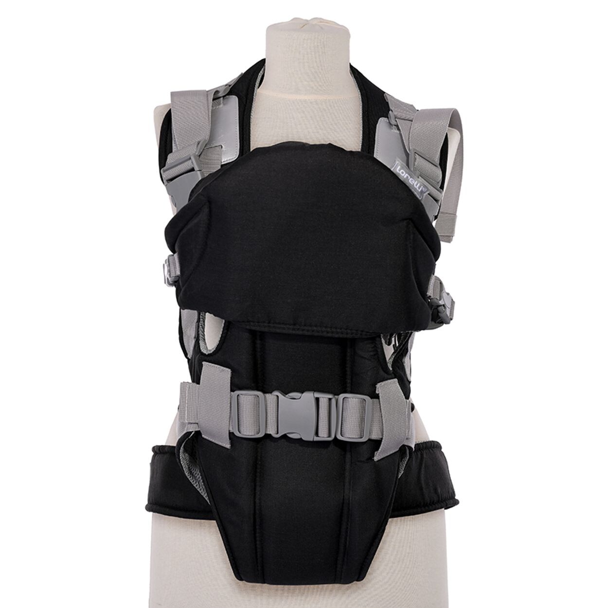 Lorelli Babytrage 3 in 1 Tragehilfe Weekend Bauchtrage 2 Richtungen ab 4 Monate black
