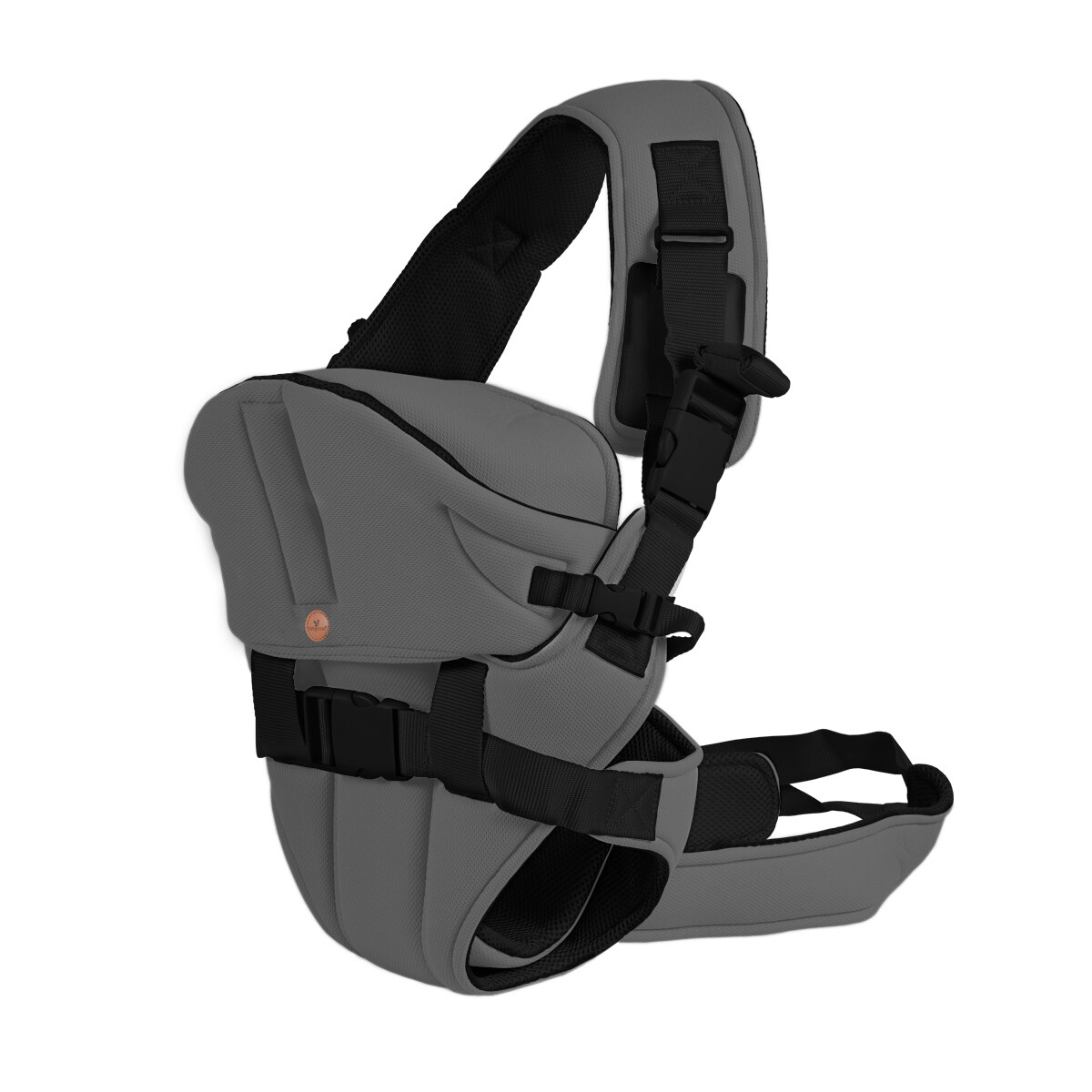 Babytrage Carry go 2 in 1 Bauch- und Hüfttrage von 3 Monaten bis 1 Jahr dunkelgrau