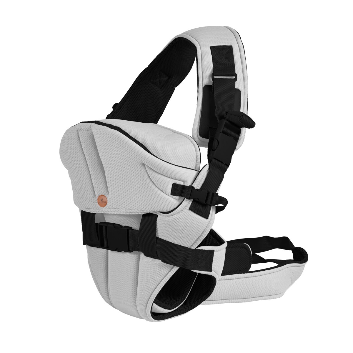 Babytrage Carry go 2 in 1 Bauch- und Hüfttrage von 3 Monaten bis 1 Jahr hellgrau