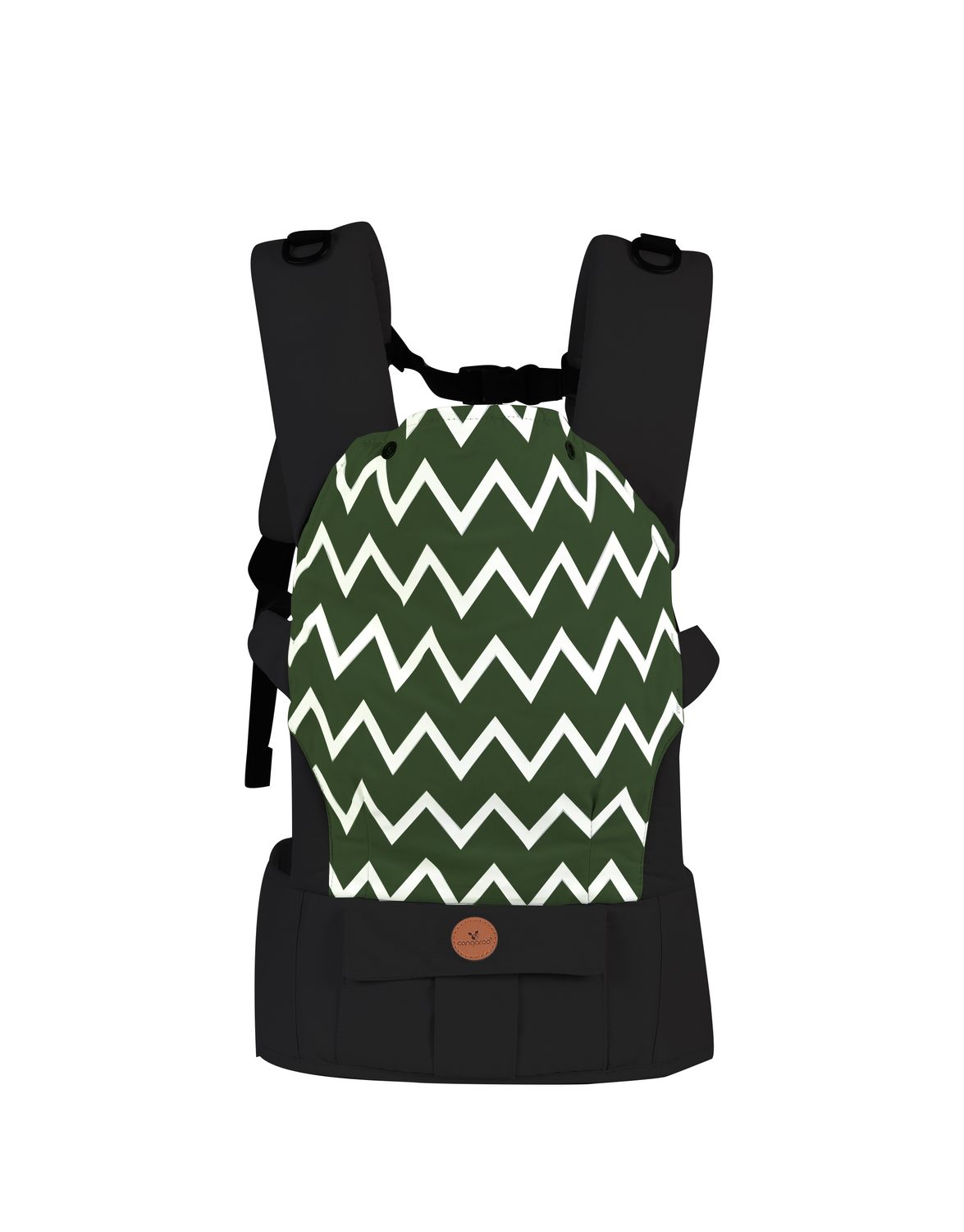 Cangaroo Babytrage Explorer 3 in 1 Bauch- und R&uuml;ckentrage bis 15 kg ab 4 Monate gr&uuml;n - Bild 1