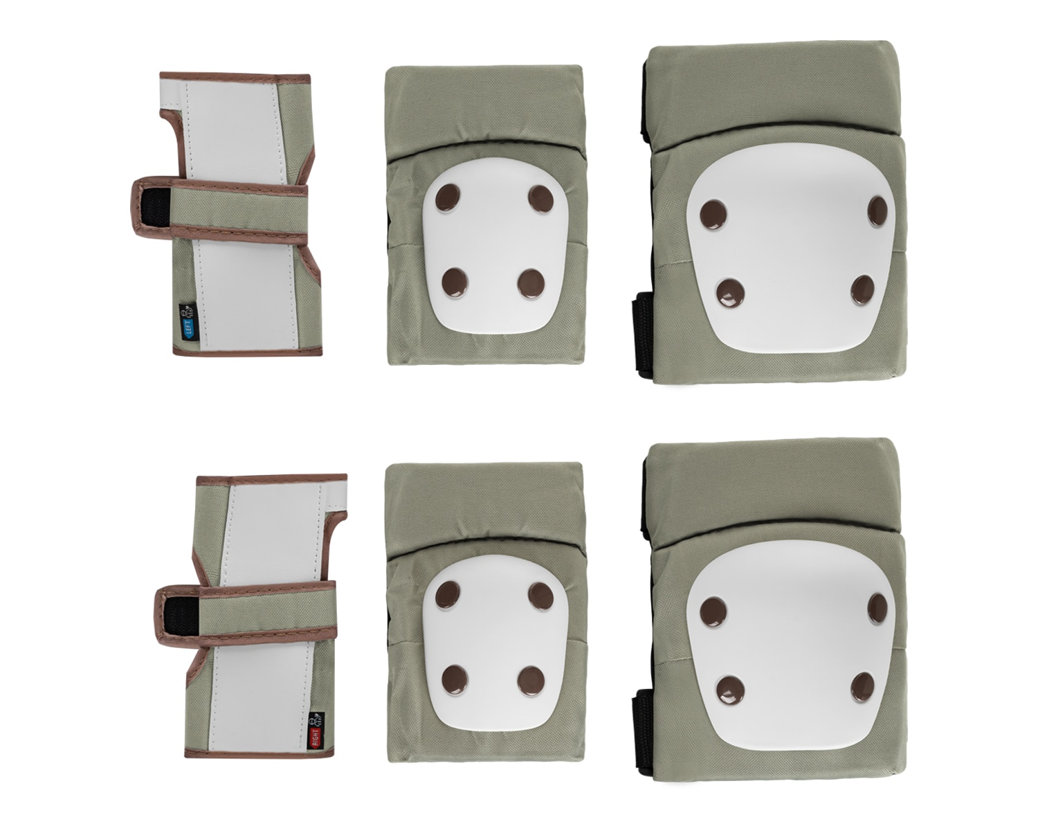 Kikkaboo Kinder Schutzausr&uuml;stung, 6-teiliges Protektoren-Set, Gr&ouml;&szlig;e XS bis 25 kg gr&uuml;n - Bild 1