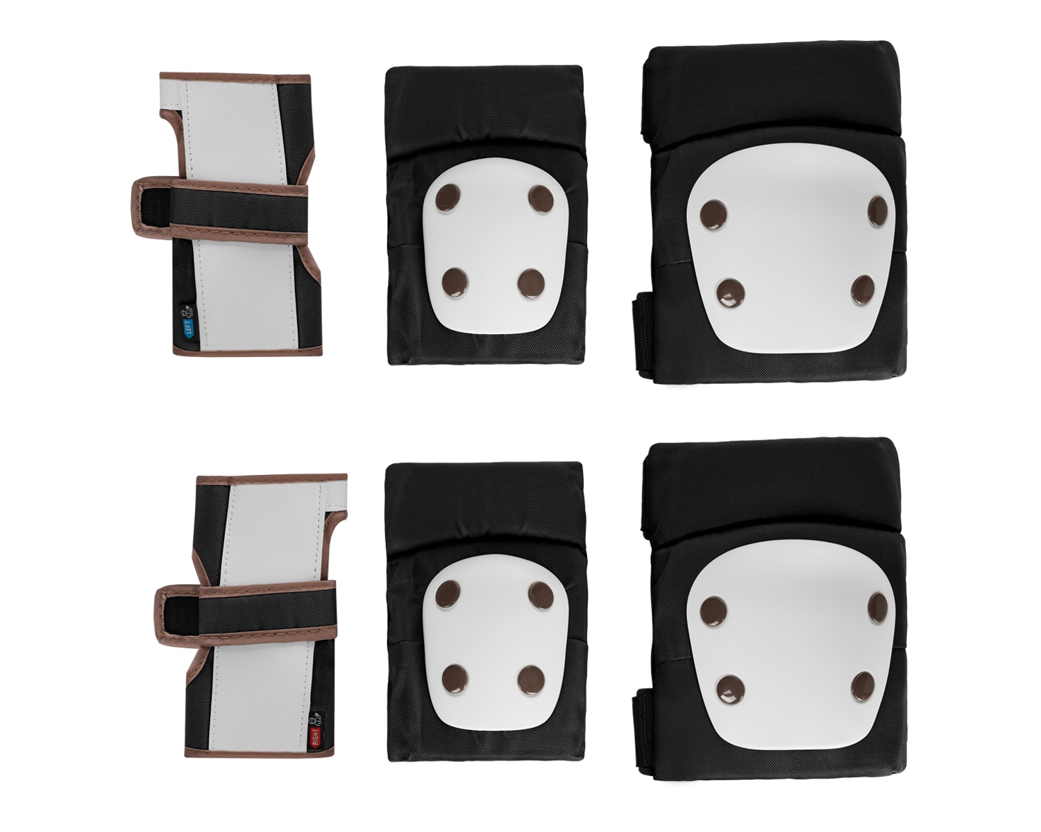 Kikkaboo Kinder Schutzausr&uuml;stung, 6-teiliges Protektoren-Set, Gr&ouml;&szlig;e XS bis 25 kg schwarz - Bild 1