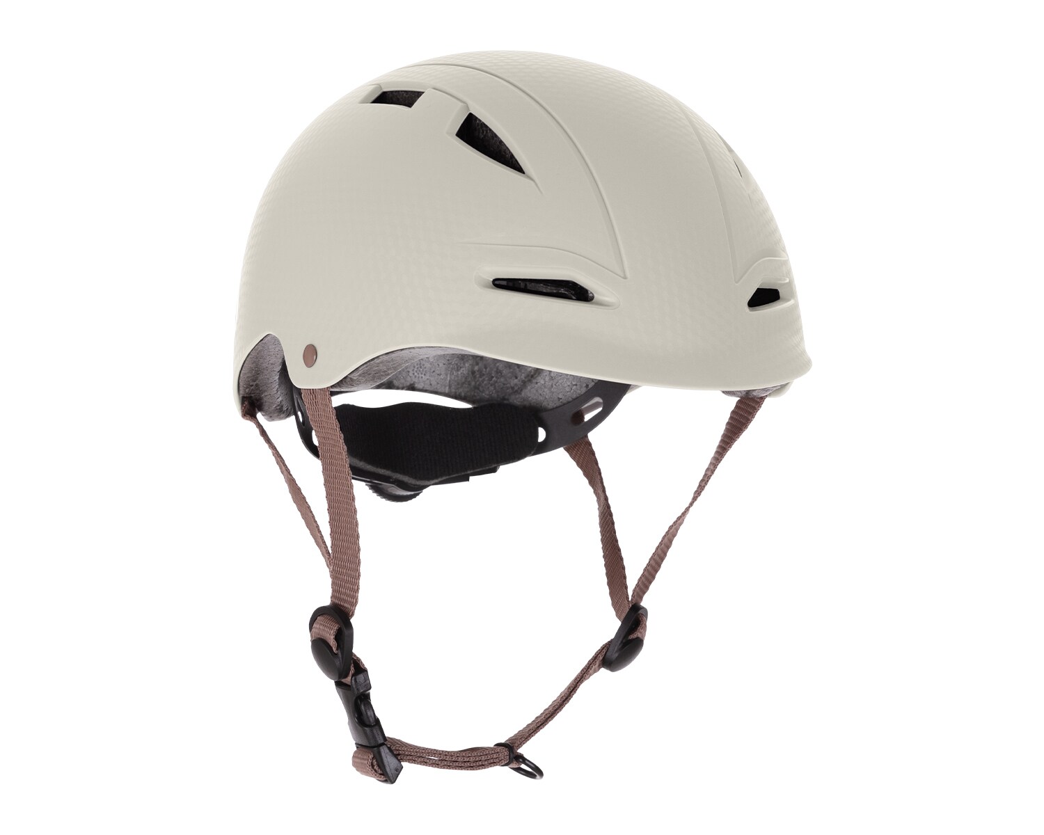 Kikkaboo Kinder-Schutzhelm 46 - 56 cm mit 9 gro&szlig;en &Ouml;ffnungen verstellbare Gurte beige - Bild 1