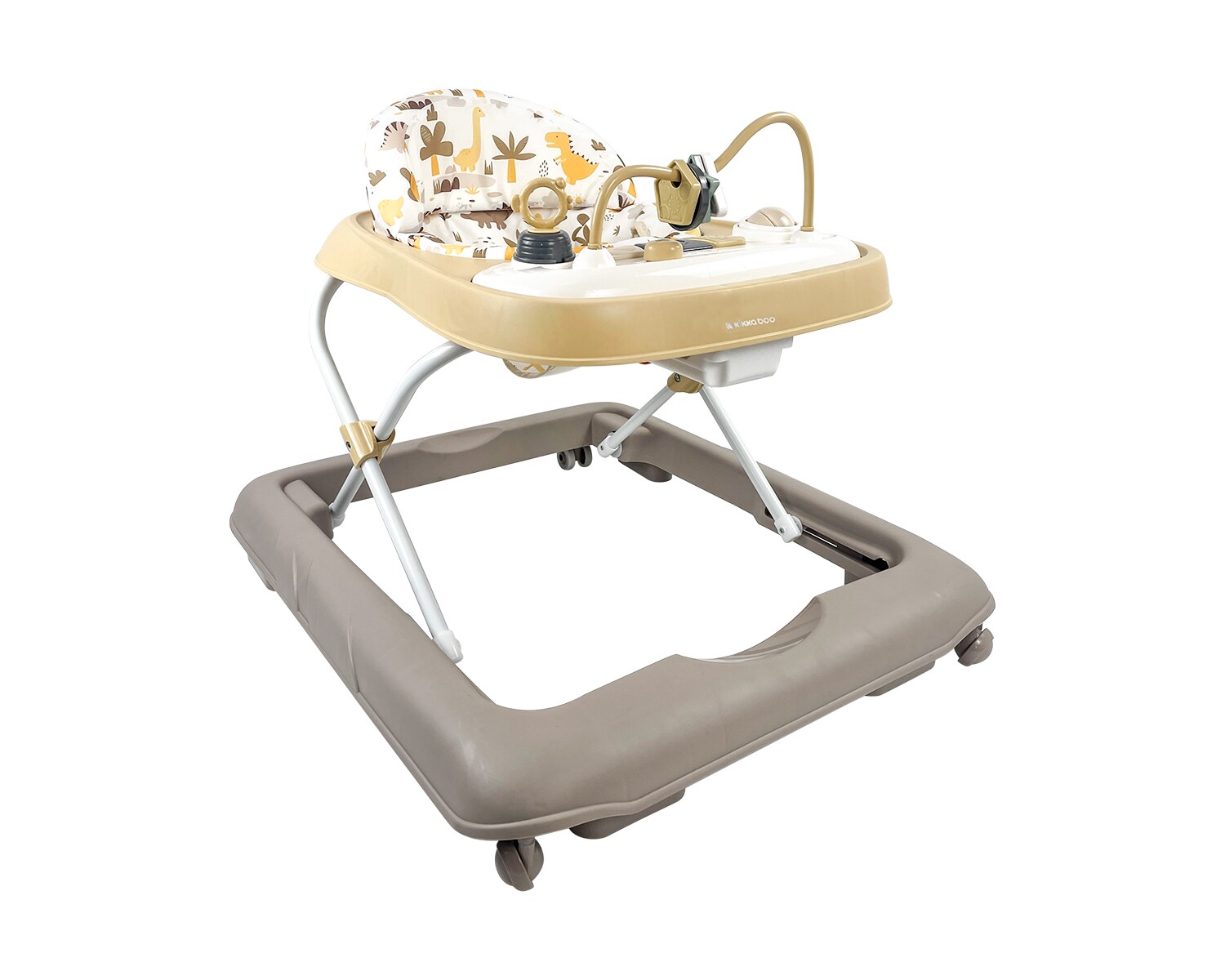 Kikkaboo Lauflernhilfe Poppy Musik Licht h&ouml;henverstellbar klappbar Gummistopper gelb - Bild 1