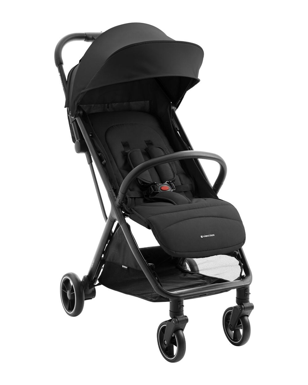 Kikkaboo Kinderwagen Buggy Lauren verstellbar faltbar Aluminiumrahmen bis 22 kg schwarz uni | 03800171214407