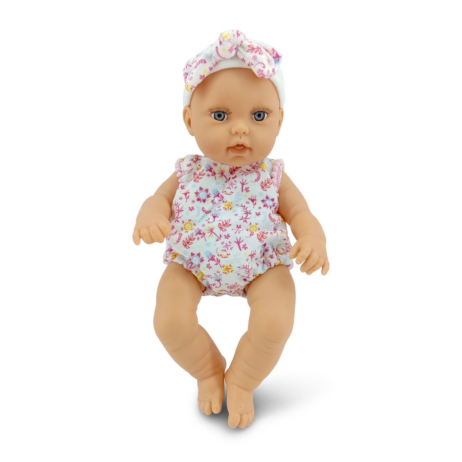 Moni Kinderpuppe Bear und Baby 30 cm Kuscheltier, Schnuller, beweglicher K&ouml;rper pink - Bild 1