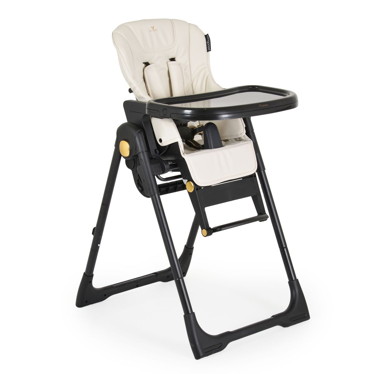 Cangaroo Kinderhochstuhl Tiramisu 2in1 klappbar h&ouml;henverstellbar 5 Kipp-Position beige - Bild 1