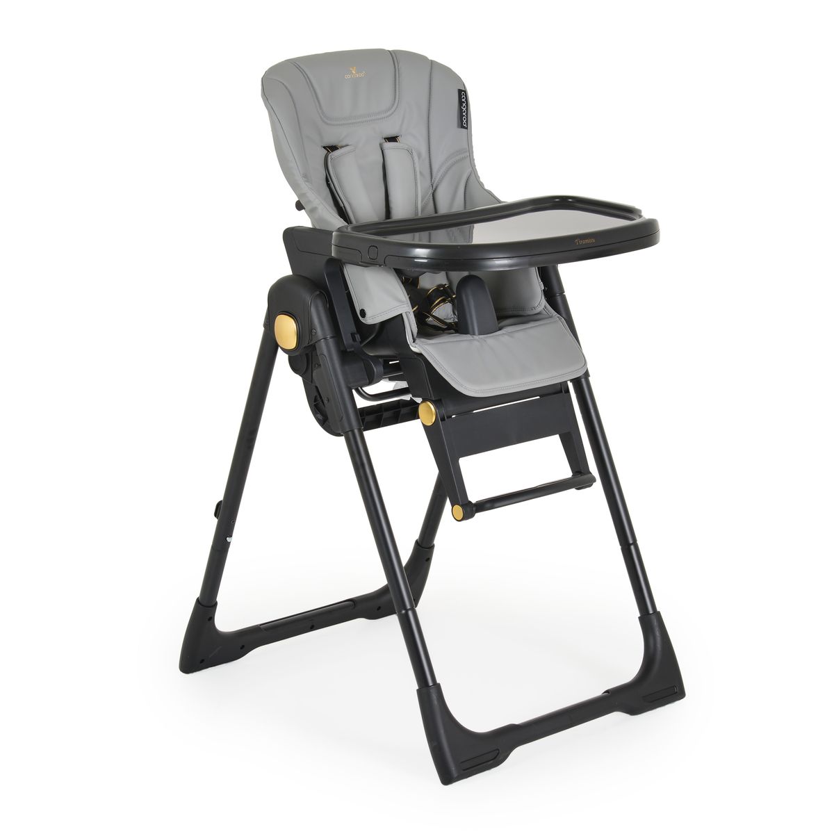 Cangaroo Kinderhochstuhl Tiramisu 2in1 klappbar h&ouml;henverstellbar 5 Kipp-Position grau - Bild 1