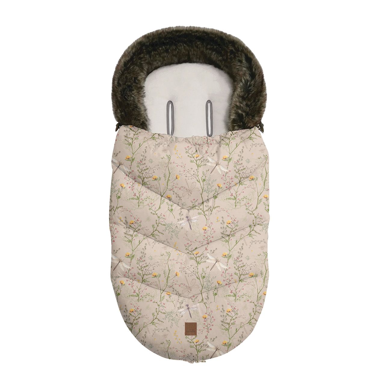 Kikkaboo Kinderwagen Fu&szlig;sack Luxury Fell Rei&szlig;verschluss abnehmbare Fu&szlig;abdeckung hellbraun - Bild 1