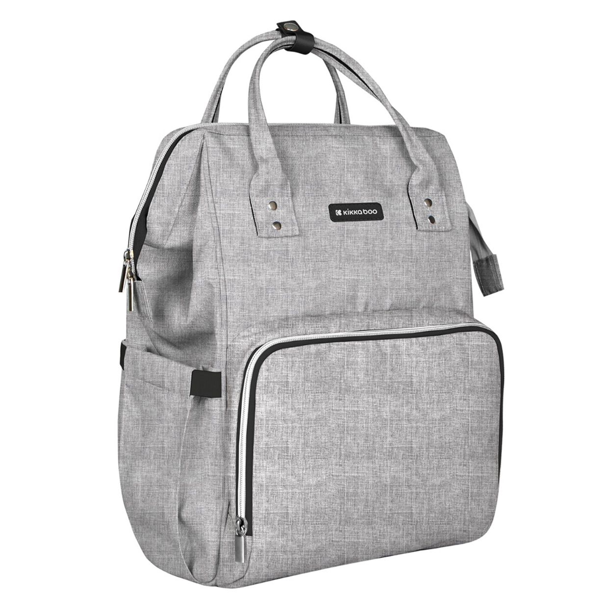 Kikkaboo Wickeltasche Siena, Rucksack, Wickelunterlage, Griffl&auml;nge einstellbar grau - Bild 1