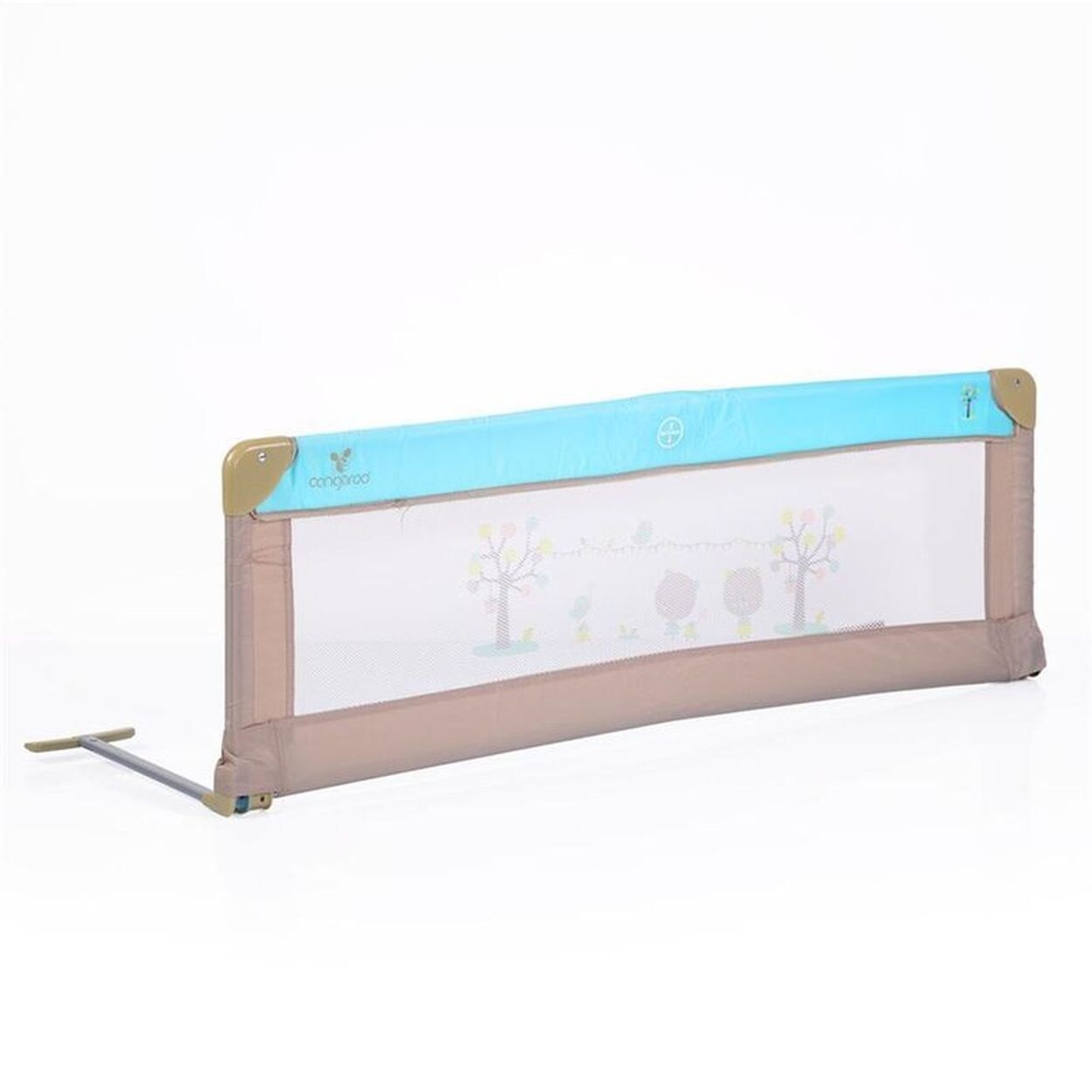 Cangaroo Bettschutzgitter, Bettgitter 130 x 43,5 cm für zuhause und unterwegs blau